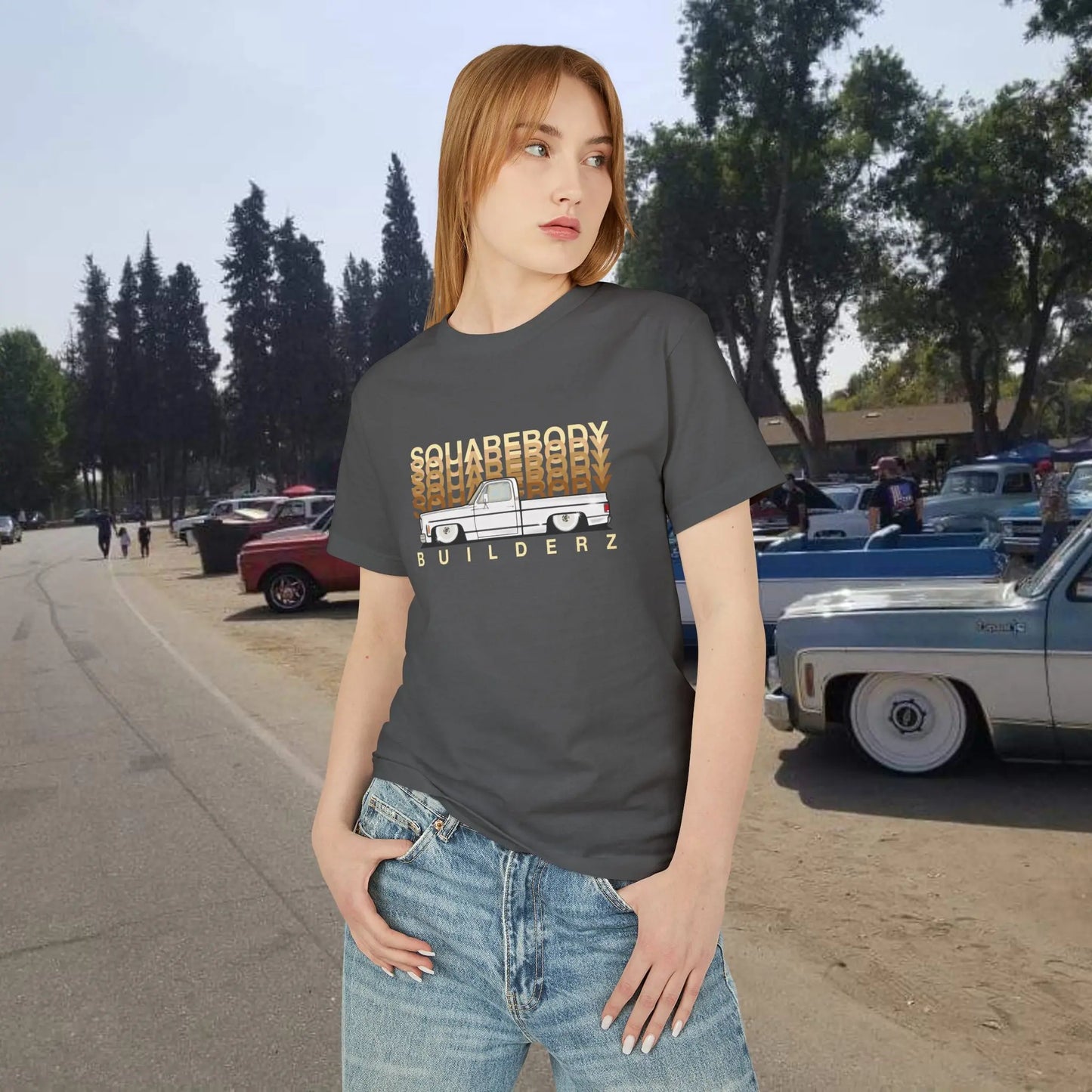 C10 Faded series Squarebody Builderz tee Printify