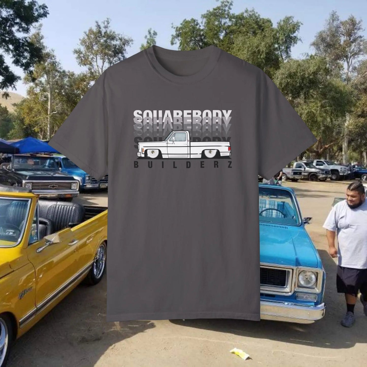 C10 Faded series Squarebody Builderz tee Printify