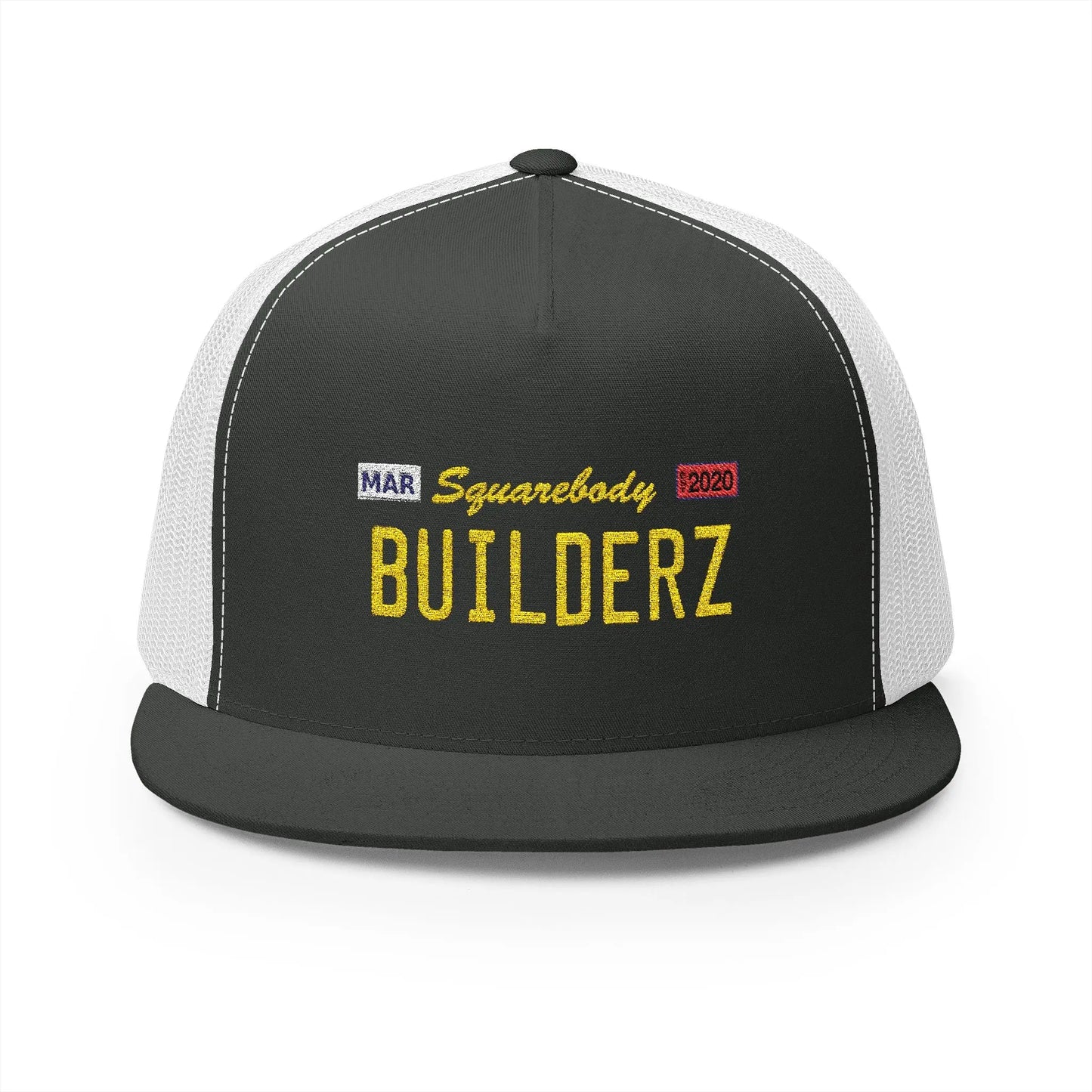 Squarebody Builderz License Plate Embroidery hat Printify