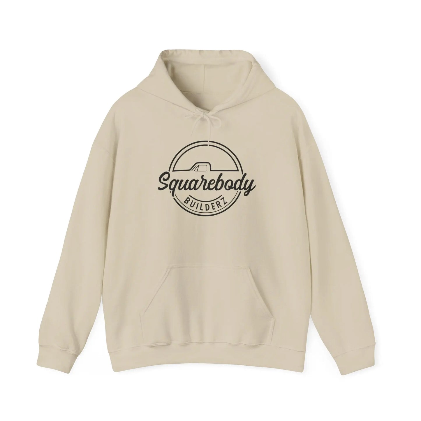 Squarebody Builderz Round Circle Design hooded sweater Printify