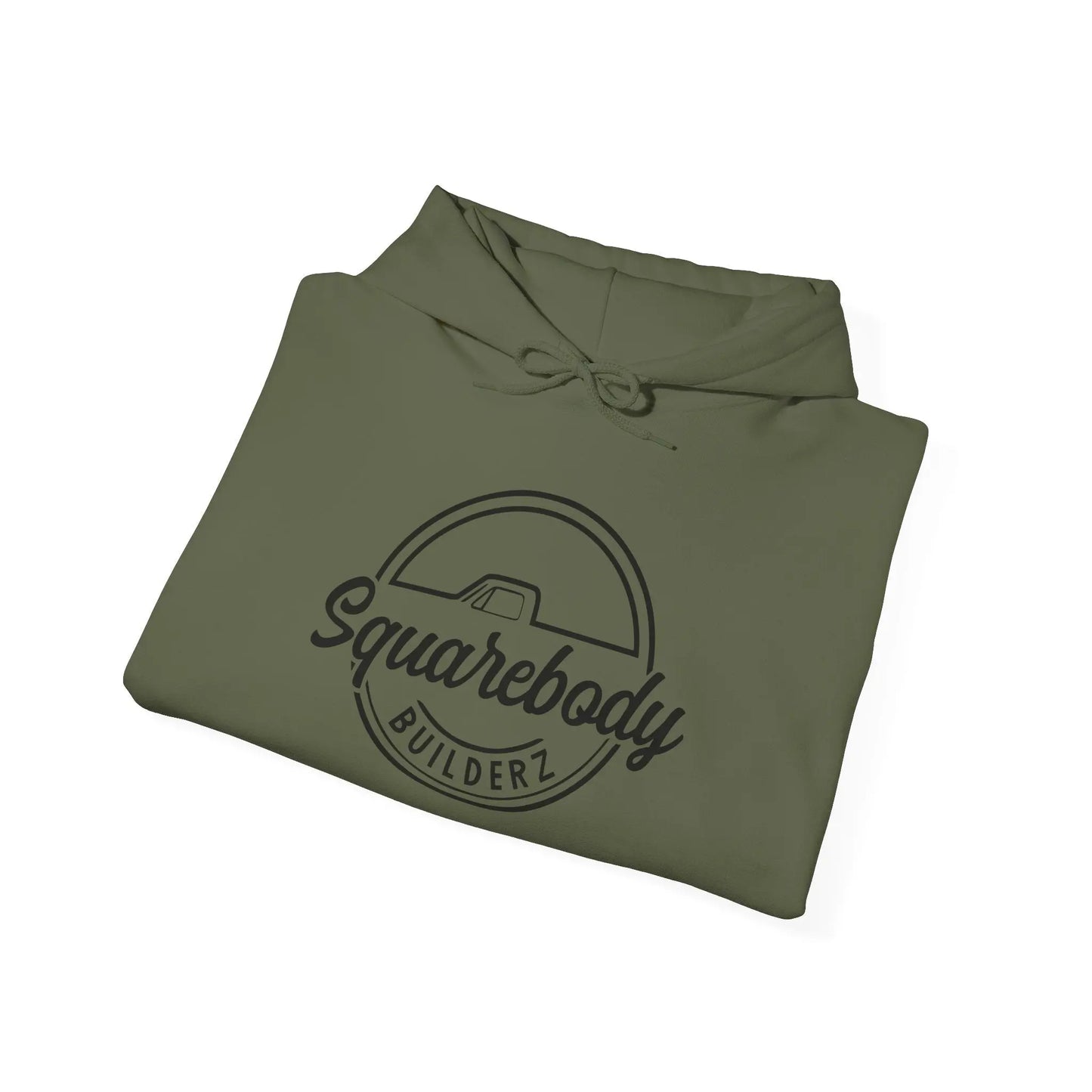Squarebody Builderz Round Circle Design hooded sweater Printify