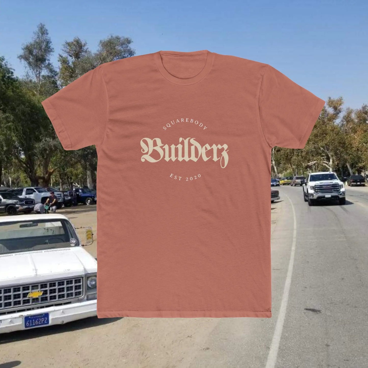 Squarebody Builderz Vintage Logo Unisex Cotton Crew Tee Printify