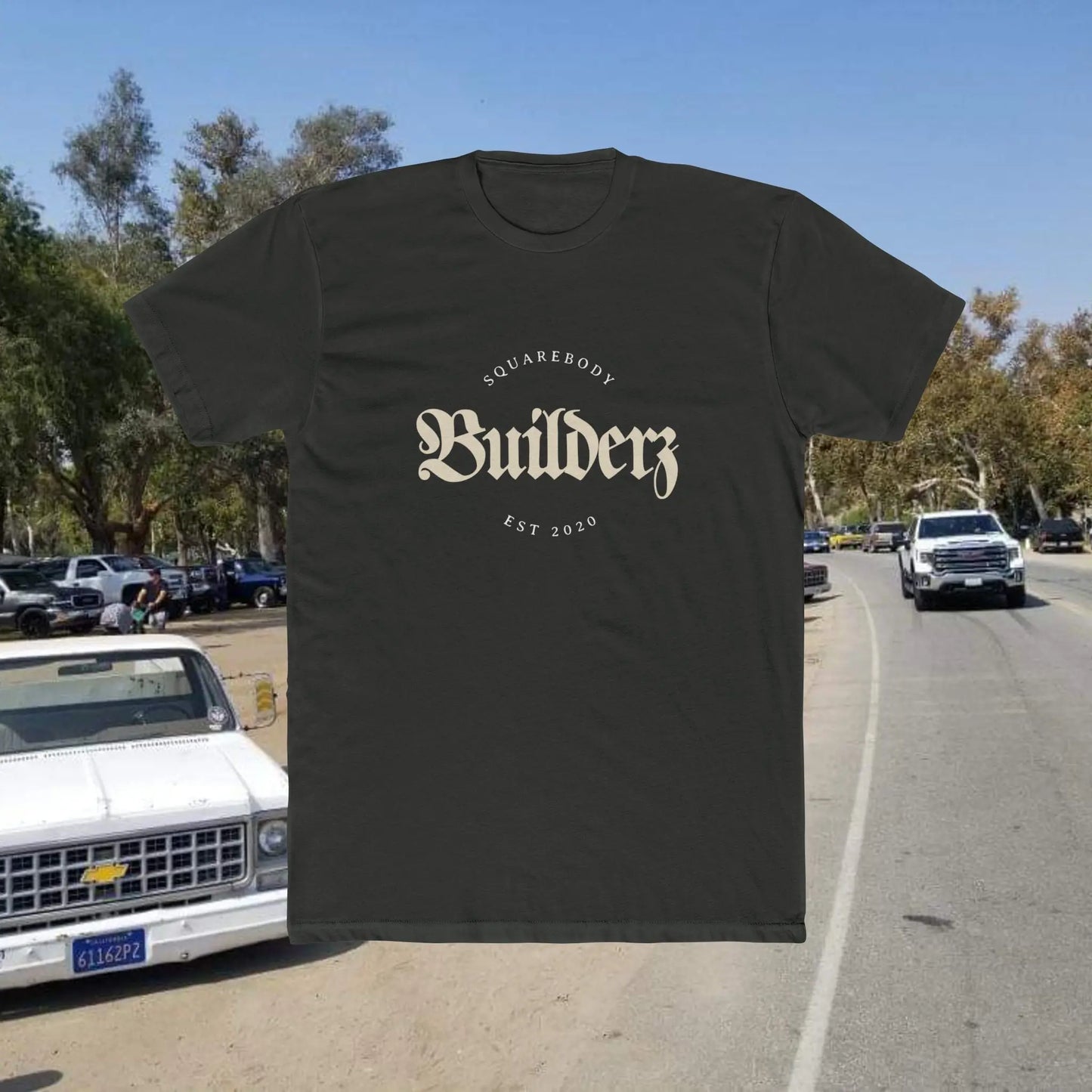 Squarebody Builderz Vintage Logo Unisex Cotton Crew Tee Printify