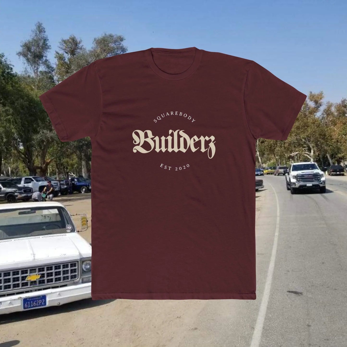 Squarebody Builderz Vintage Logo Unisex Cotton Crew Tee Printify