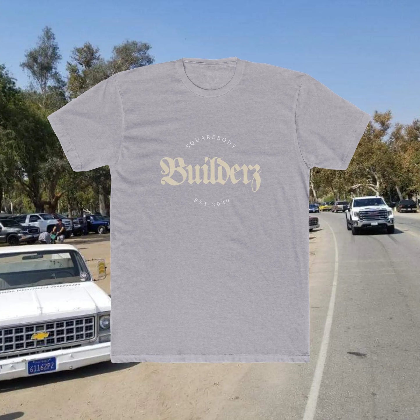 Squarebody Builderz Vintage Logo Unisex Cotton Crew Tee Printify