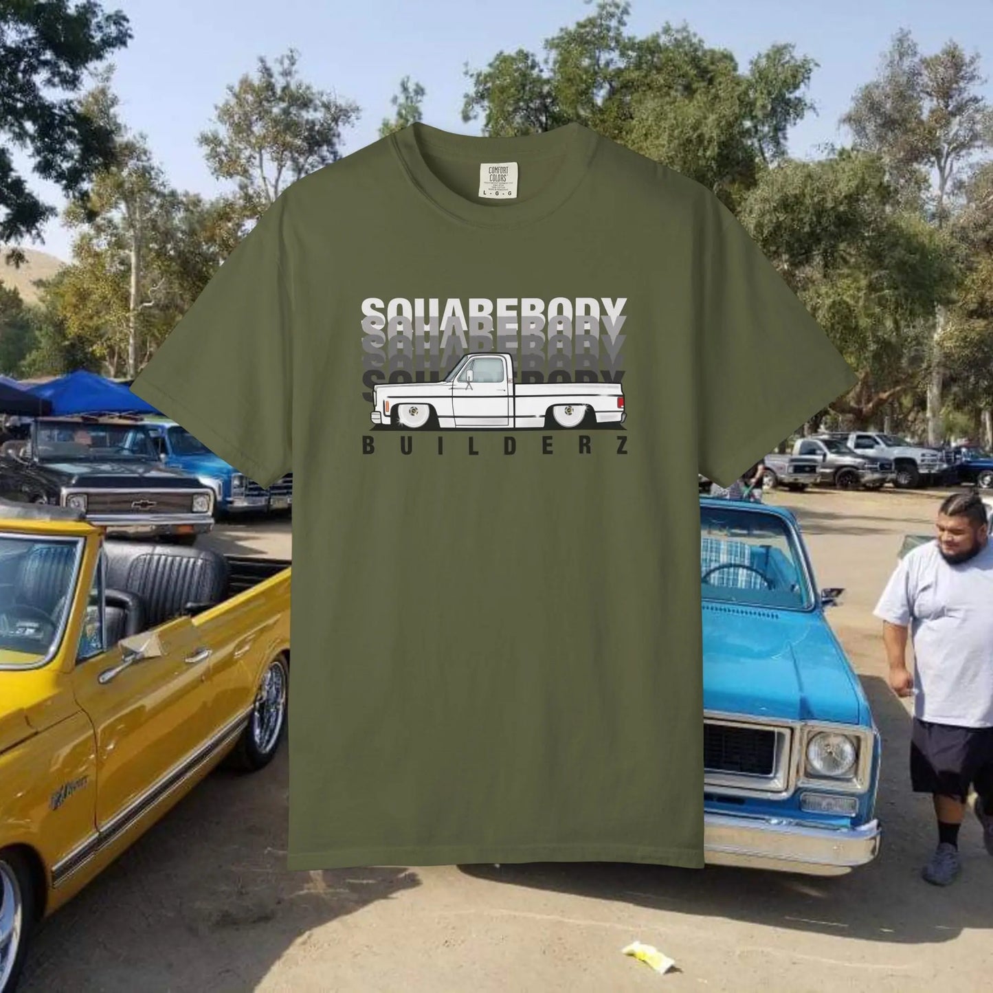 Vintage Wash Chevy C10 T-Shirt blk/wht Printify