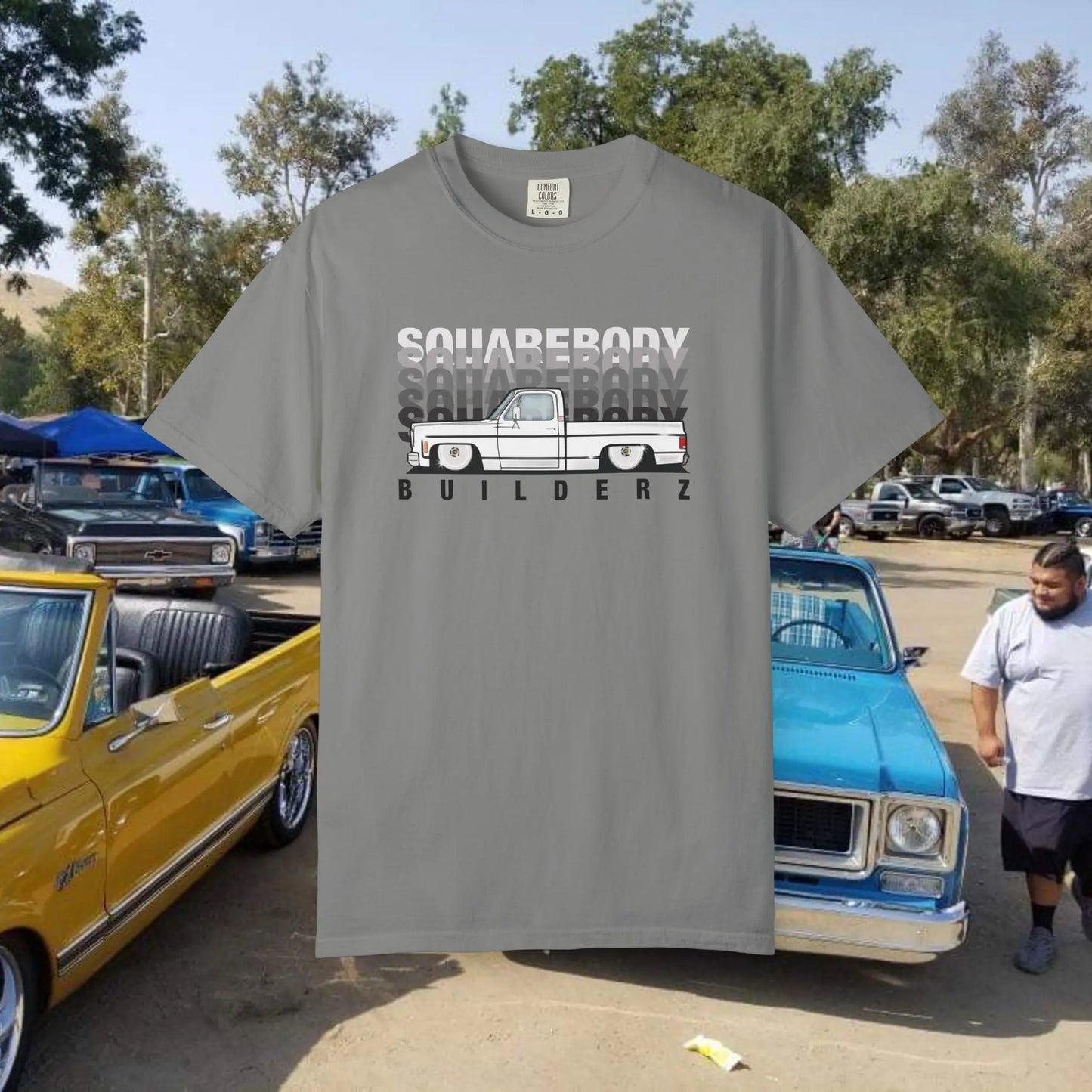 Vintage Wash Chevy C10 T-Shirt blk/wht Printify