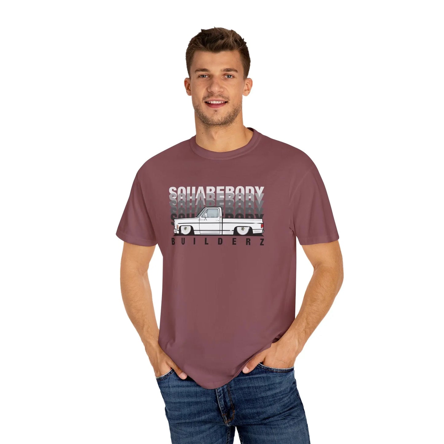 Vintage Wash Chevy C10 T-Shirt blk/wht Printify