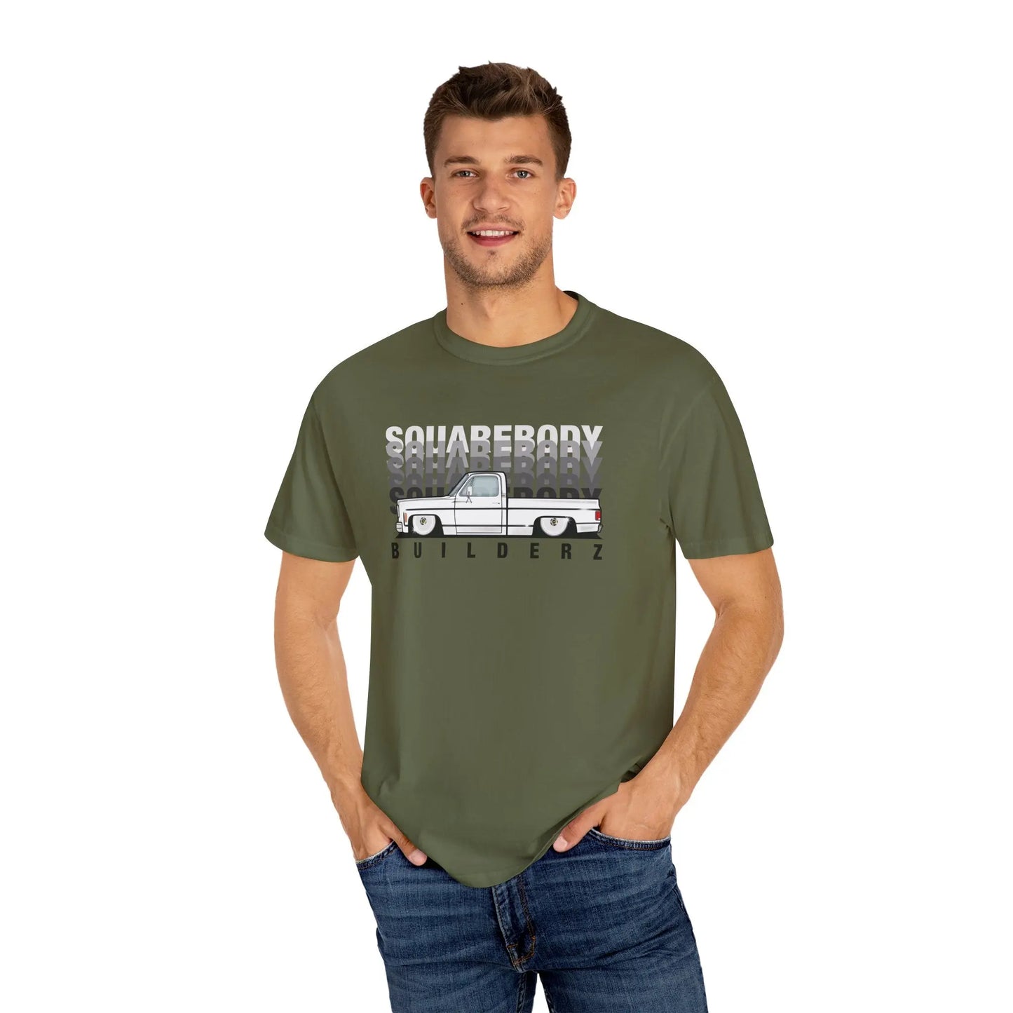 Vintage Wash Chevy C10 T-Shirt blk/wht Printify