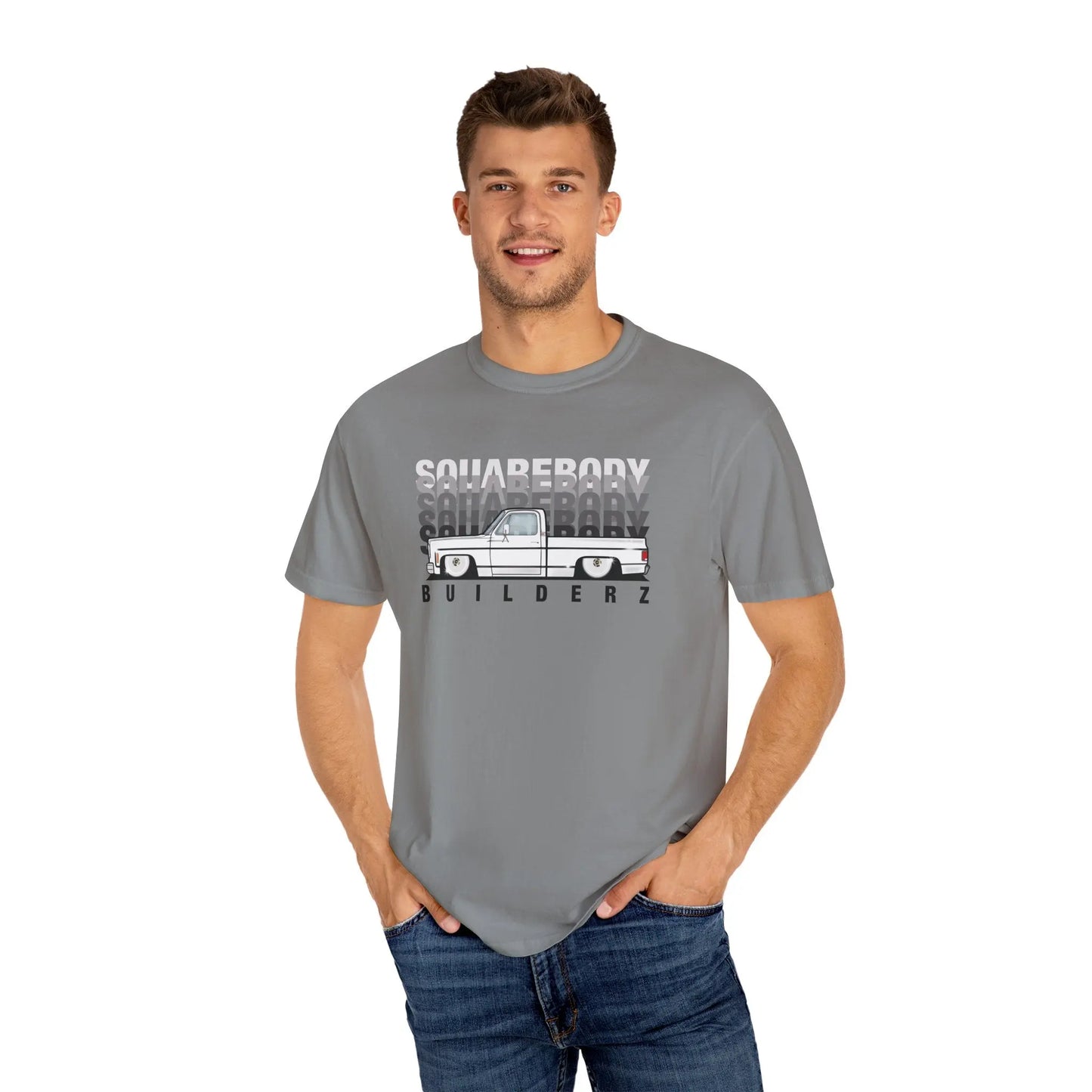 Vintage Wash Chevy C10 T-Shirt blk/wht Printify