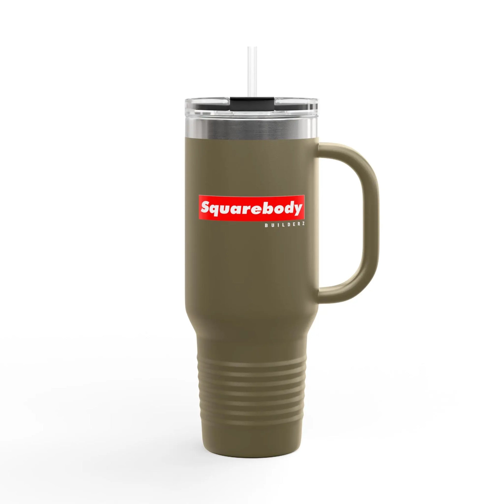 SQUAREBODY_BUILDERZ Insulated Travel Mug, 40oz Printify