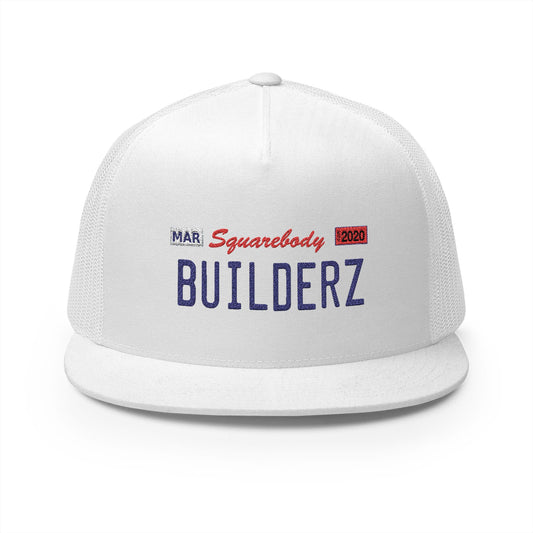 Snapback Hat - California Silver License Plate Embroidered Trucker Cap