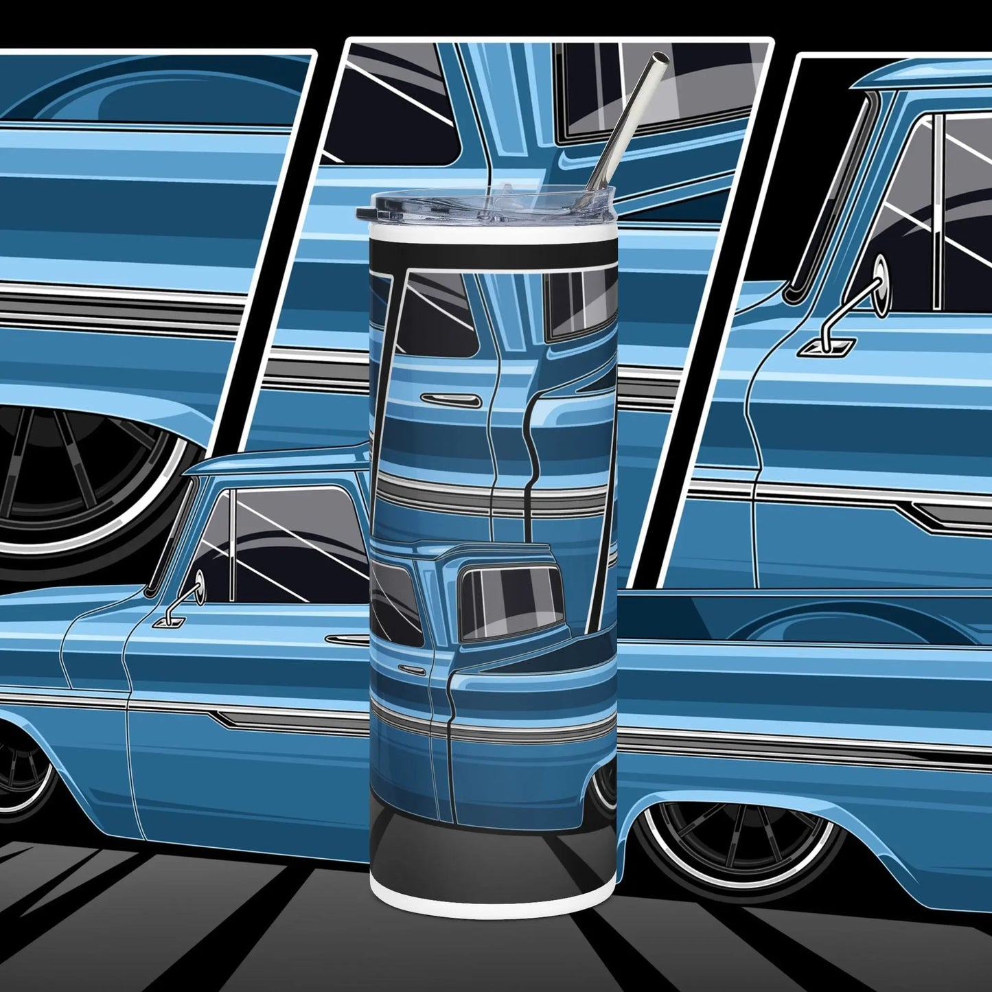 1965 Chevy C10 20oz Stainless Tumbler Printify