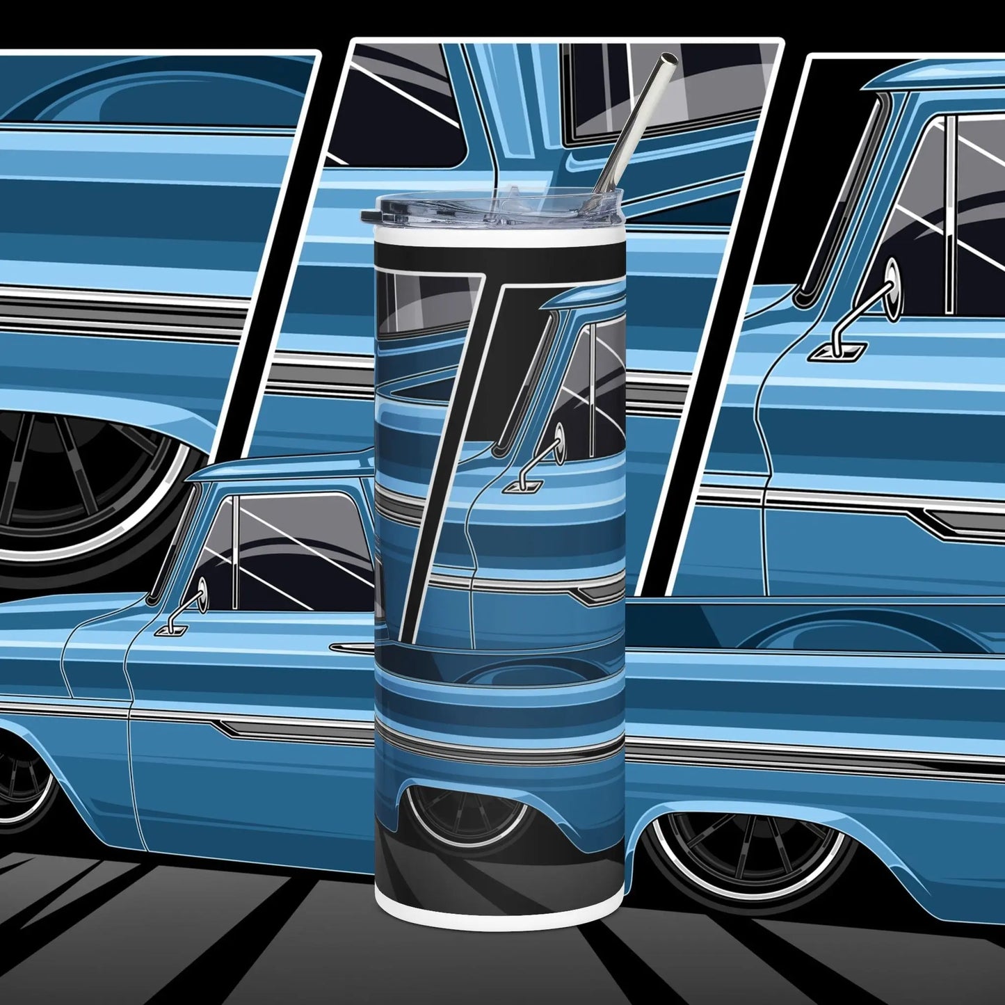 1965 Chevy C10 20oz Stainless Tumbler Printify