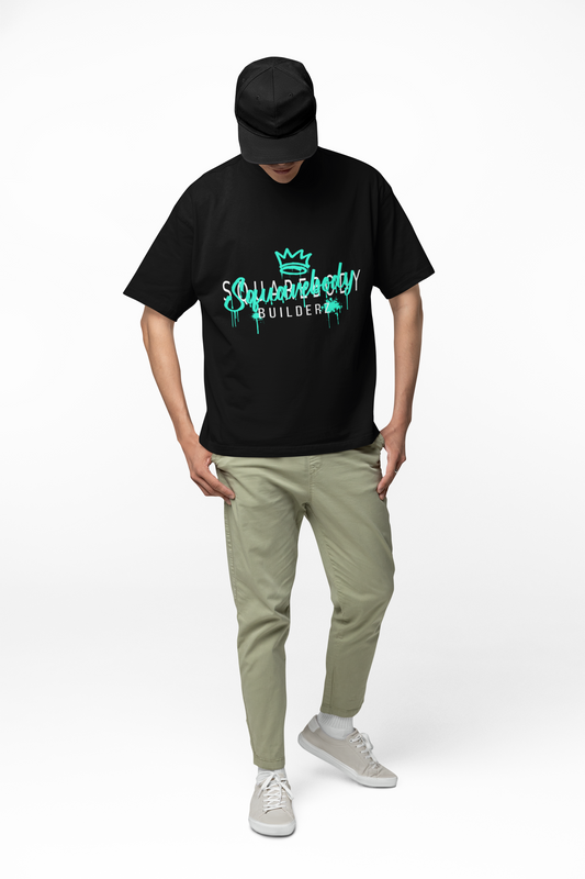 Graffiti Urban Oversized Tee SQUAREBODY BUILDERZ graffiti tee