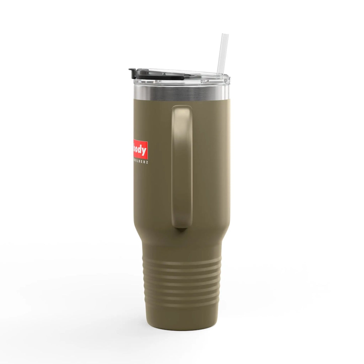 SQUAREBODY_BUILDERZ Insulated Travel Mug, 40oz Printify