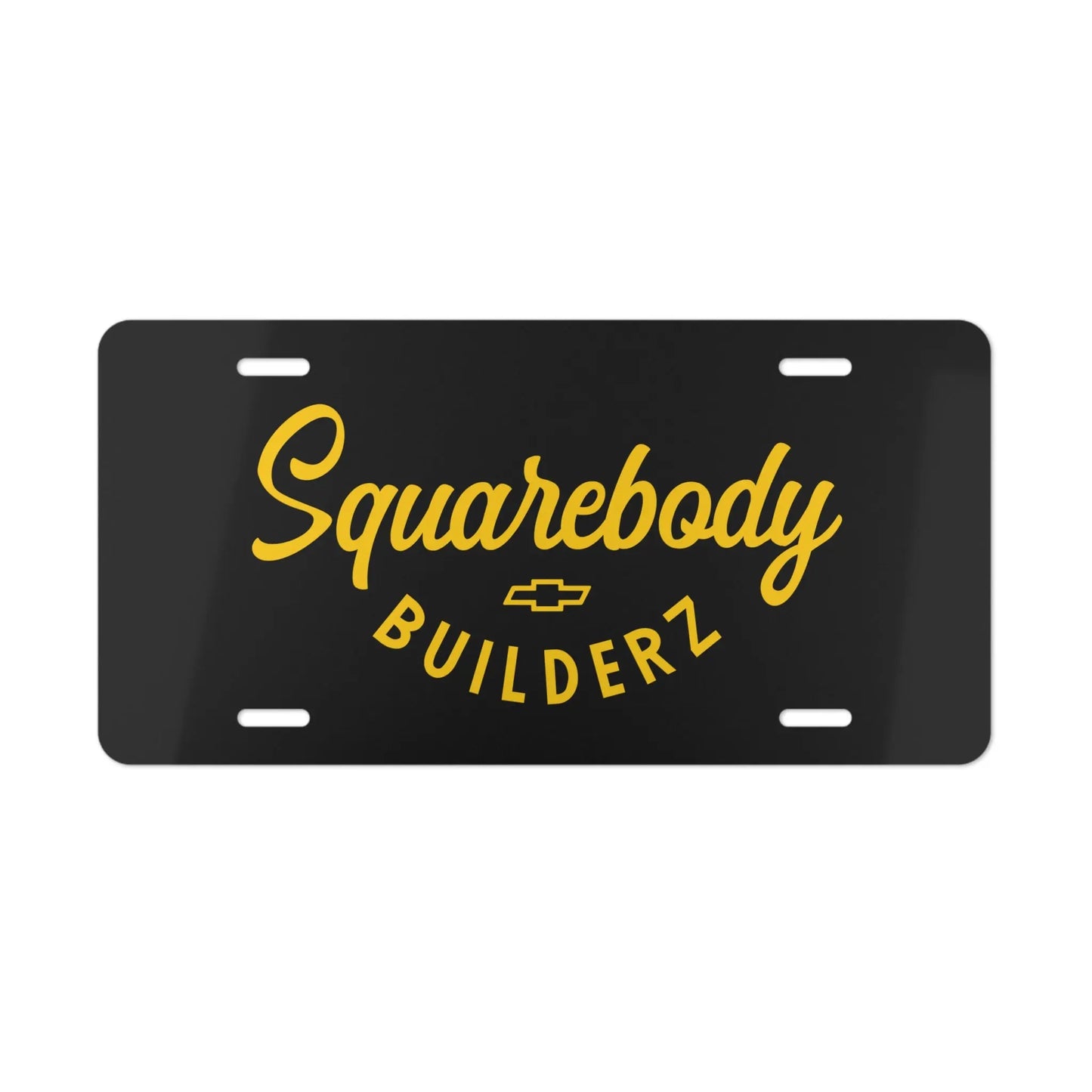 Squarebody Builderz License plate Printify