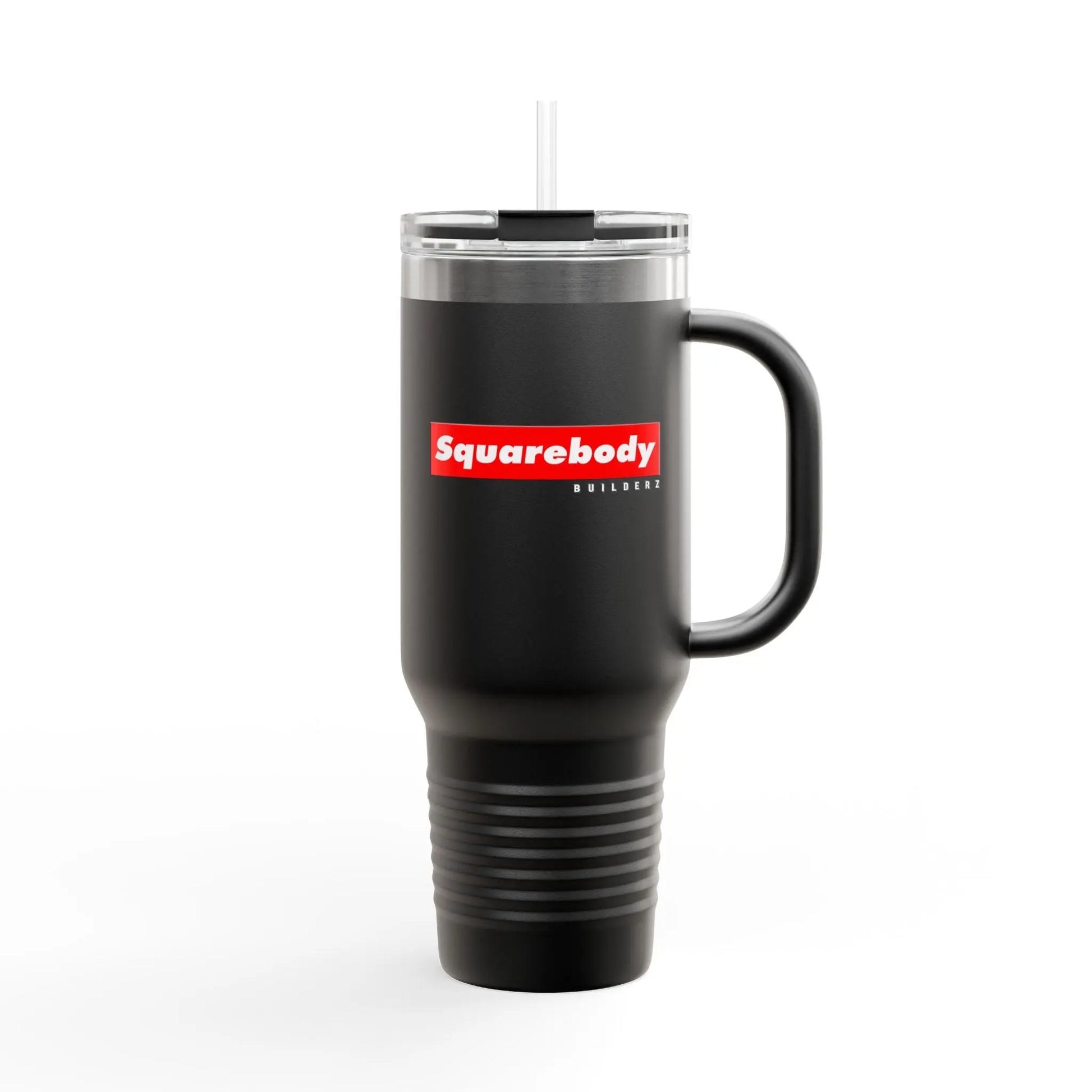SQUAREBODY_BUILDERZ Insulated Travel Mug, 40oz Printify