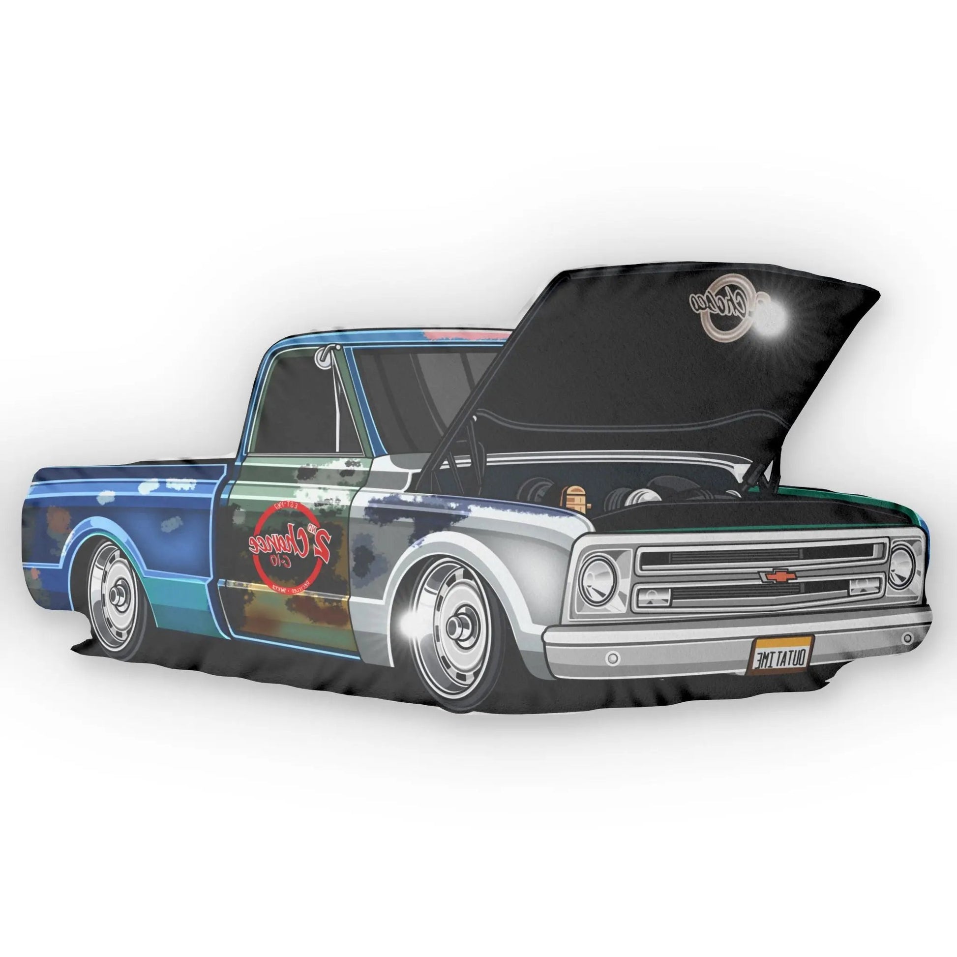 67 C10 2nd Chance Shaped throw pillow Printify