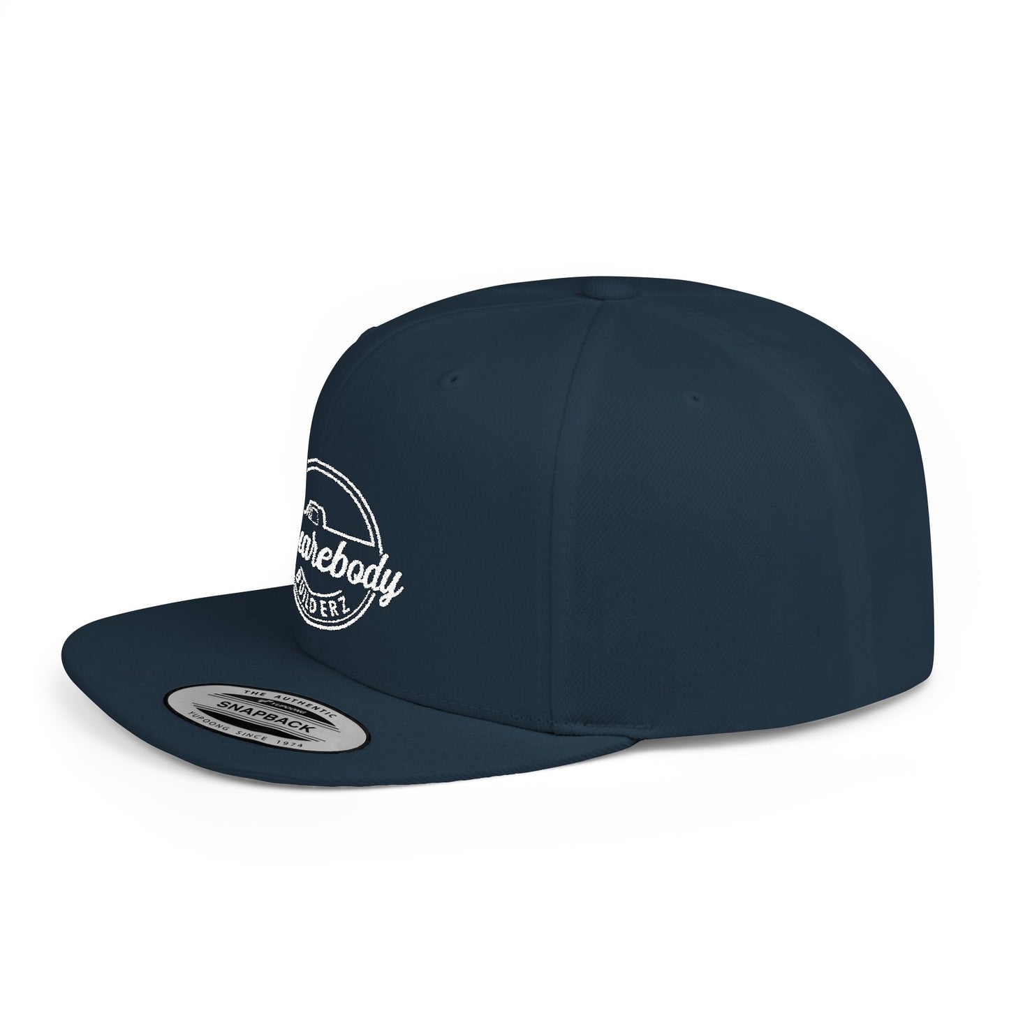 SQUAREBODY_BUILDERZ round logo Flat Bill Snapback