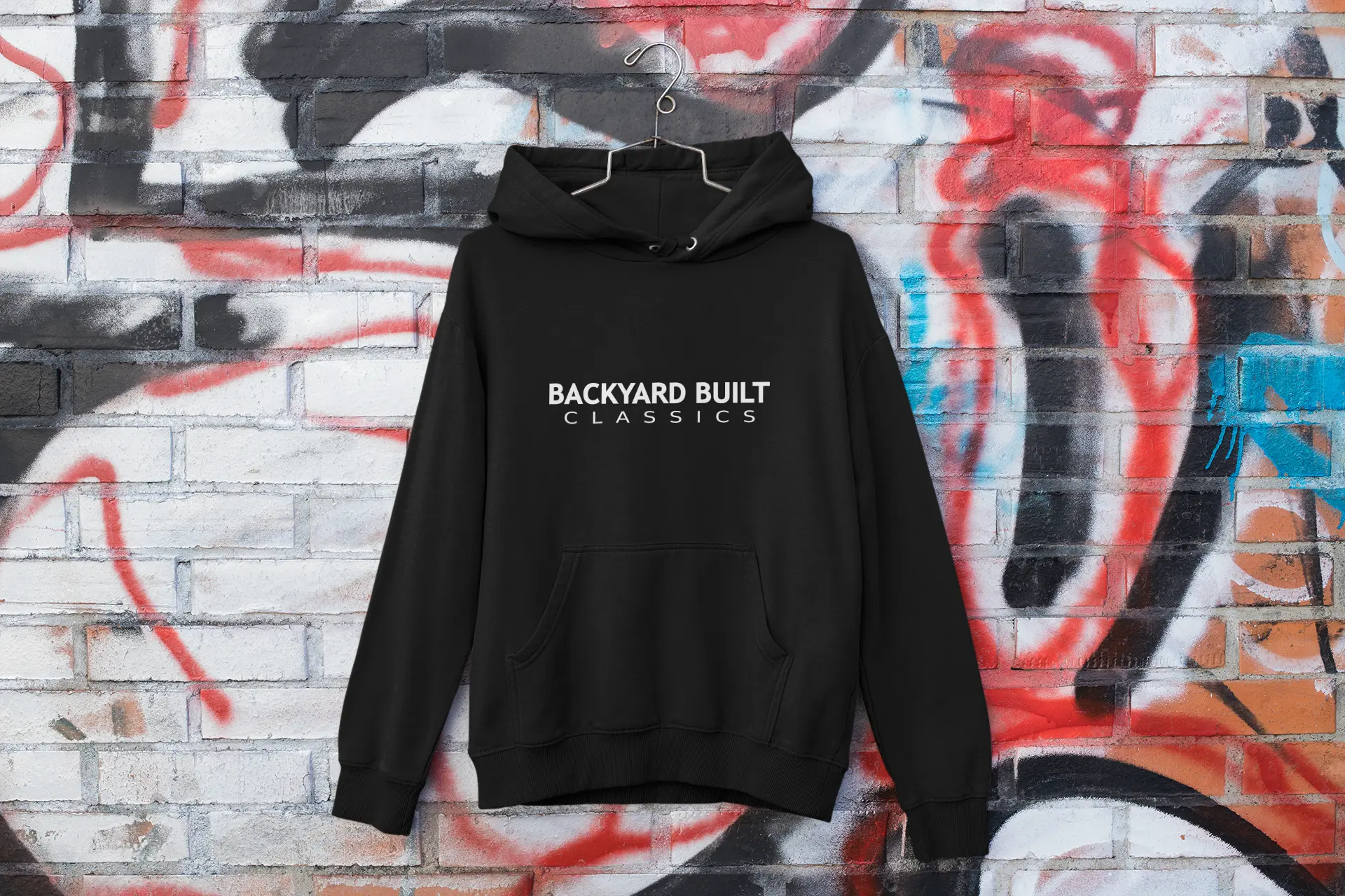 BACKYARD BUILT 'SQUAREBODY C10' Unisex Embroidered Hooded Sweatshirt - Printify