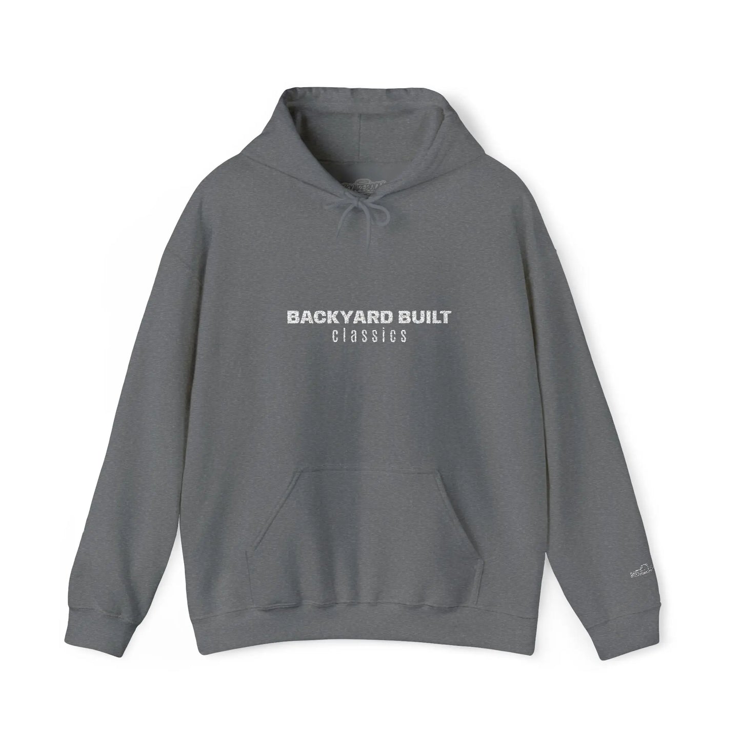 BACKYARD BUILT 'SQUAREBODY C10' Unisex Embroidered Hooded Sweatshirt - Printify