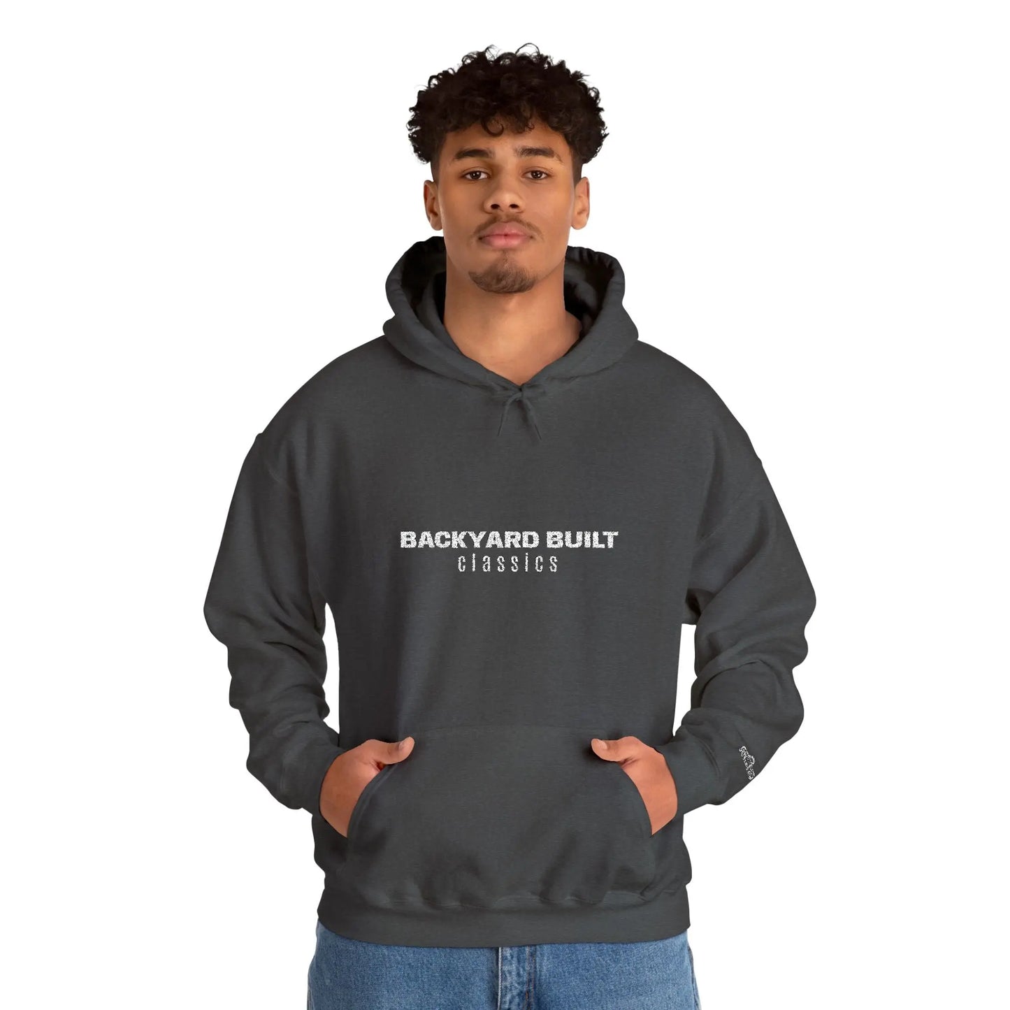 BACKYARD BUILT 'SQUAREBODY C10' Unisex Embroidered Hooded Sweatshirt - Printify