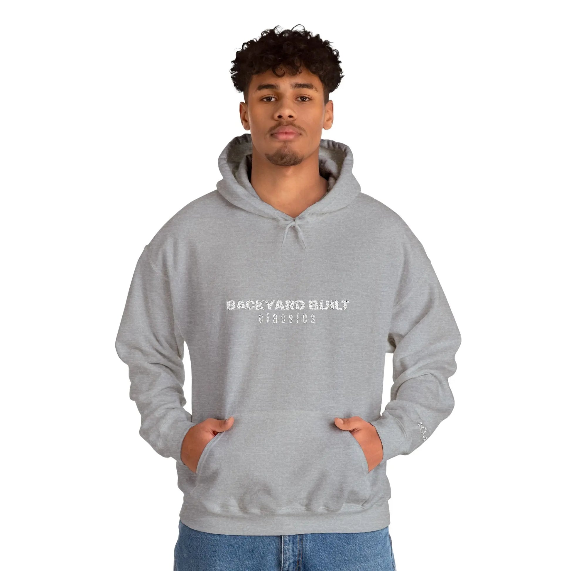 BACKYARD BUILT 'SQUAREBODY C10' Unisex Embroidered Hooded Sweatshirt - Printify