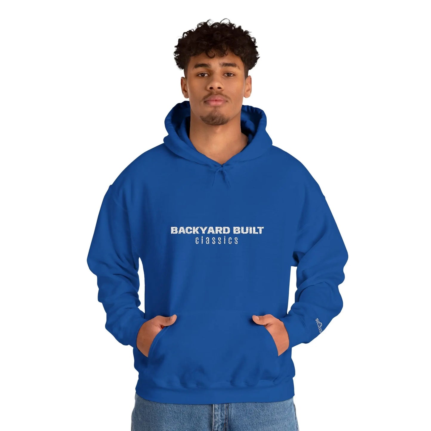 BACKYARD BUILT 'SQUAREBODY C10' Unisex Embroidered Hooded Sweatshirt - Printify