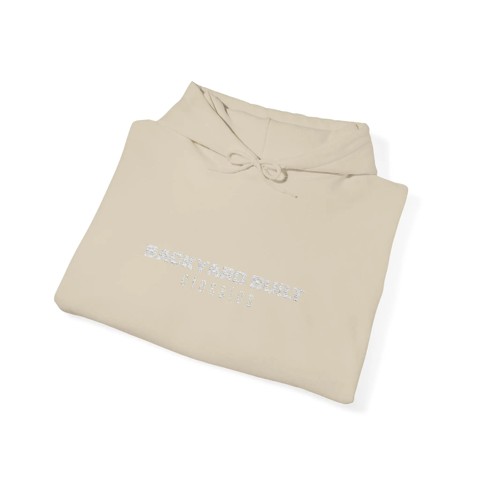 BACKYARD BUILT 'SQUAREBODY C10' Unisex Embroidered Hooded Sweatshirt - Printify