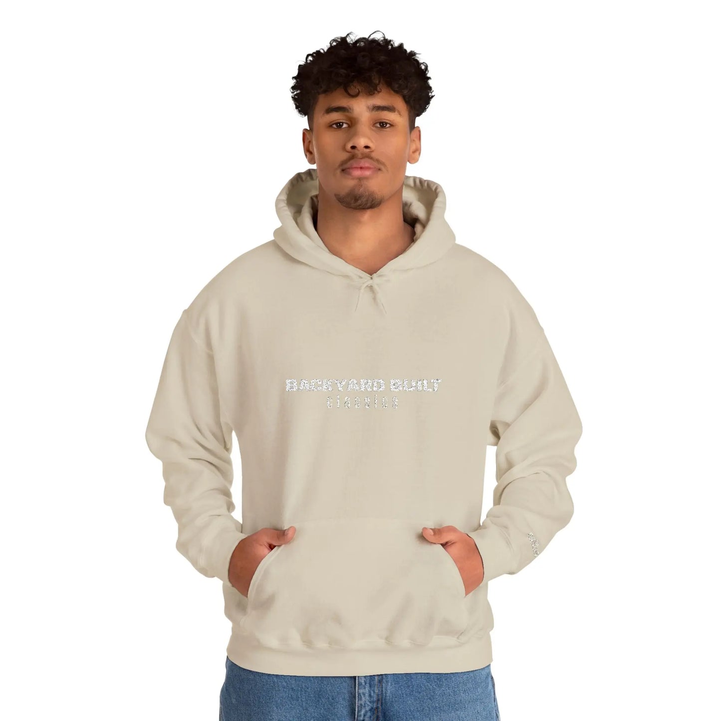 BACKYARD BUILT 'SQUAREBODY C10' Unisex Embroidered Hooded Sweatshirt - Printify