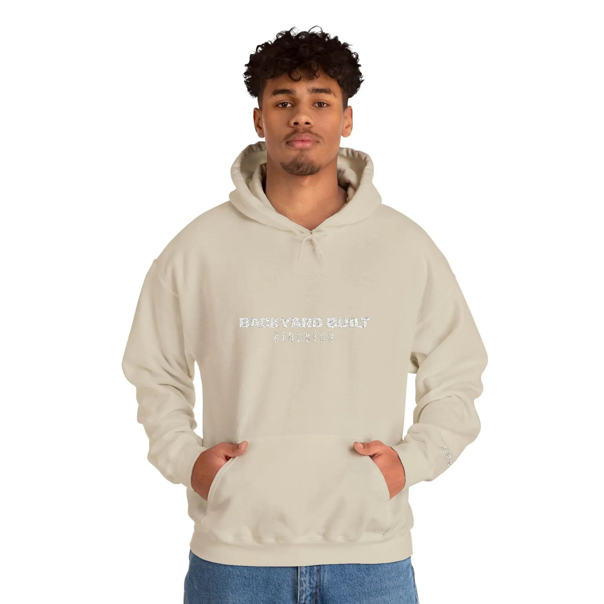 BACKYARD BUILT 'SQUAREBODY C10' Unisex Embroidered Hooded Sweatshirt - Printify