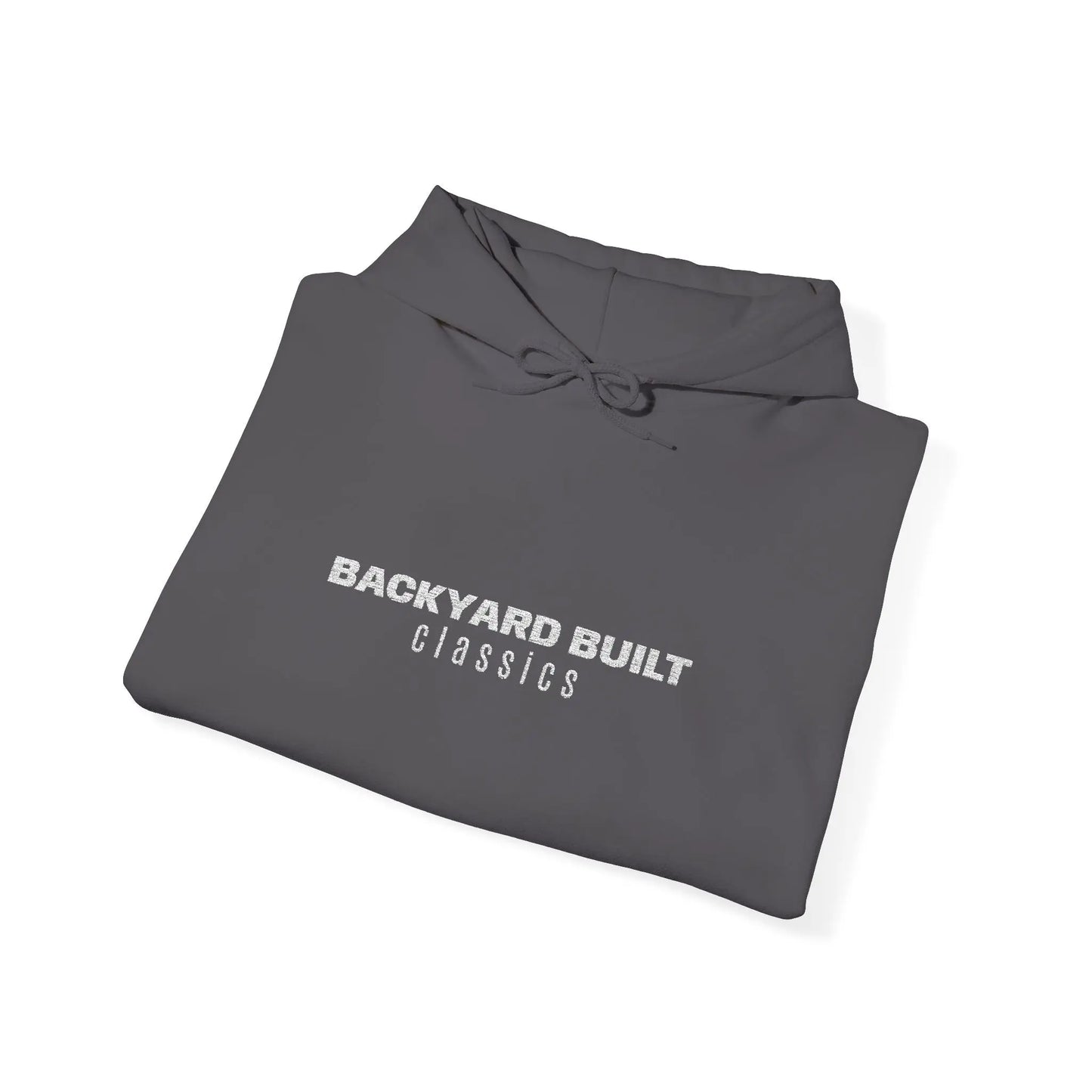 BACKYARD BUILT 'SQUAREBODY C10' Unisex Embroidered Hooded Sweatshirt - Printify