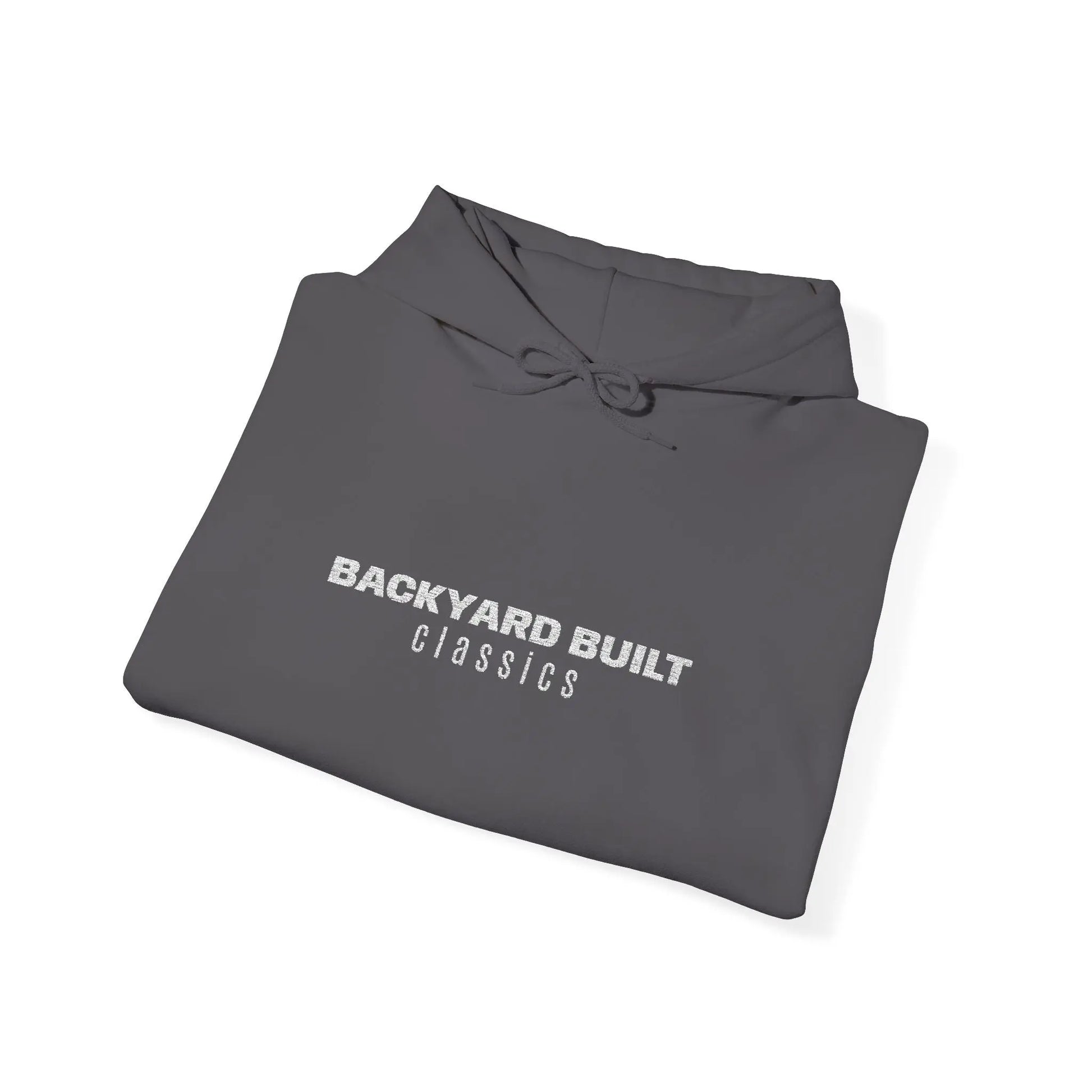 BACKYARD BUILT 'SQUAREBODY C10' Unisex Embroidered Hooded Sweatshirt - Printify