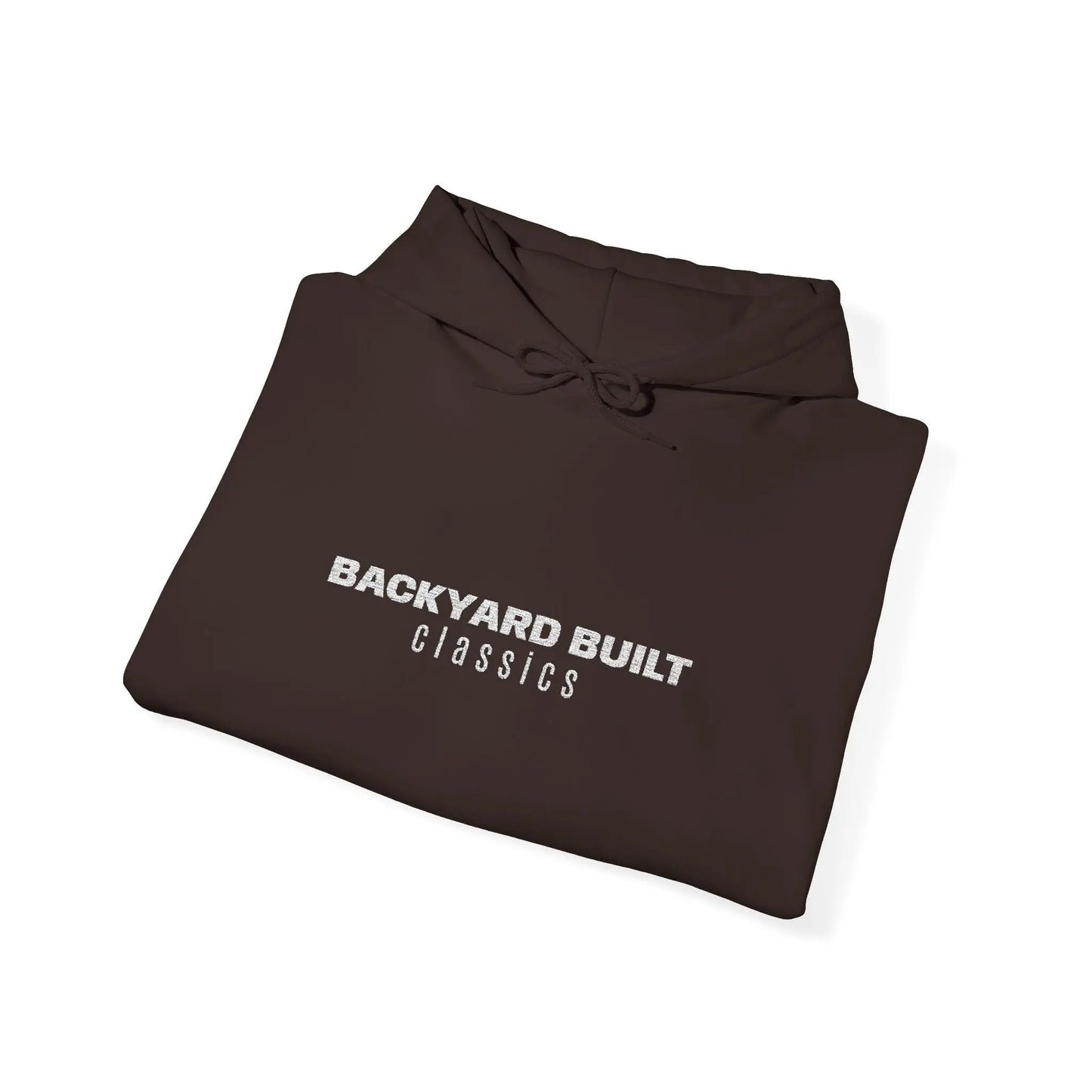 BACKYARD BUILT 'SQUAREBODY C10' Unisex Embroidered Hooded Sweatshirt - Printify