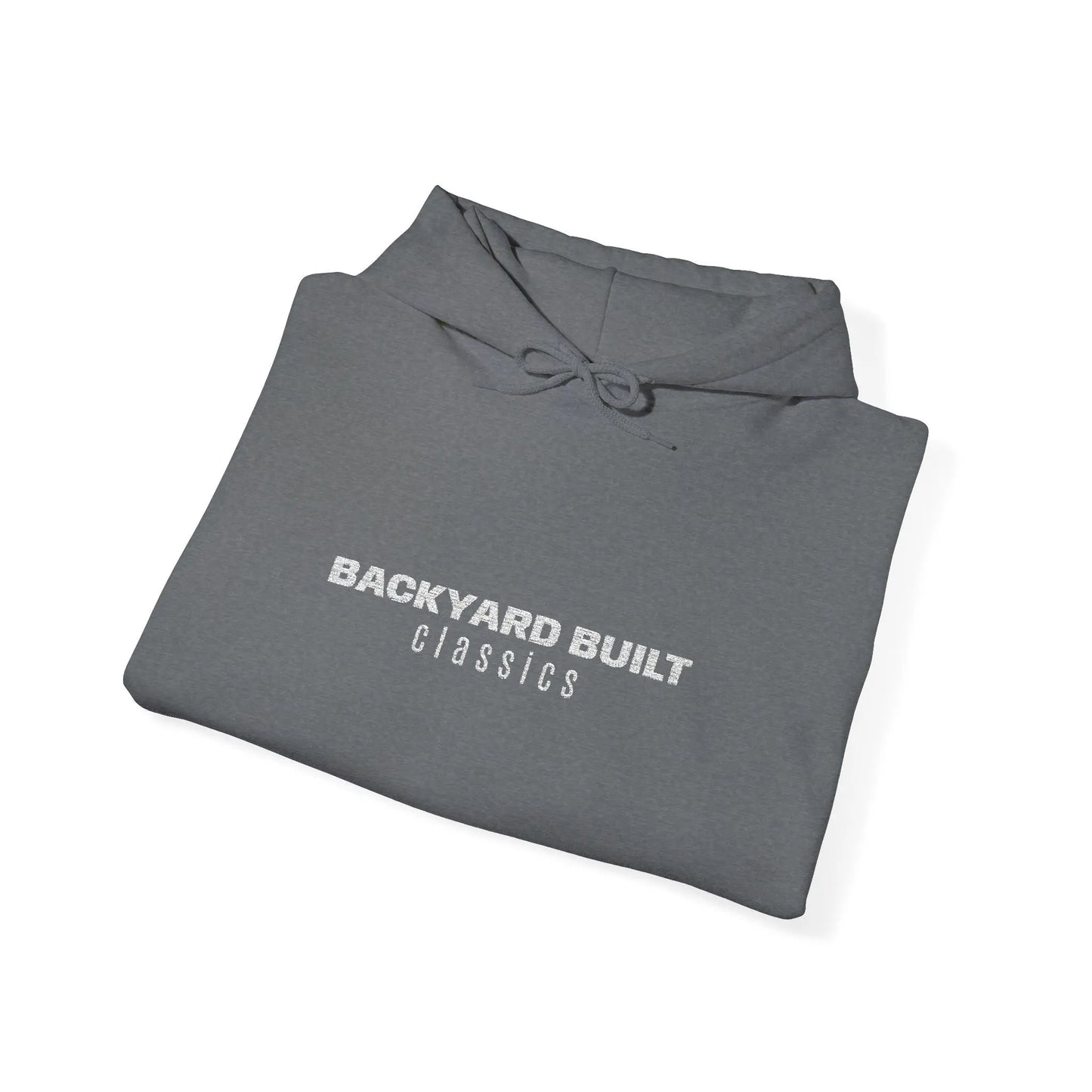 BACKYARD BUILT 'SQUAREBODY C10' Unisex Embroidered Hooded Sweatshirt - Printify