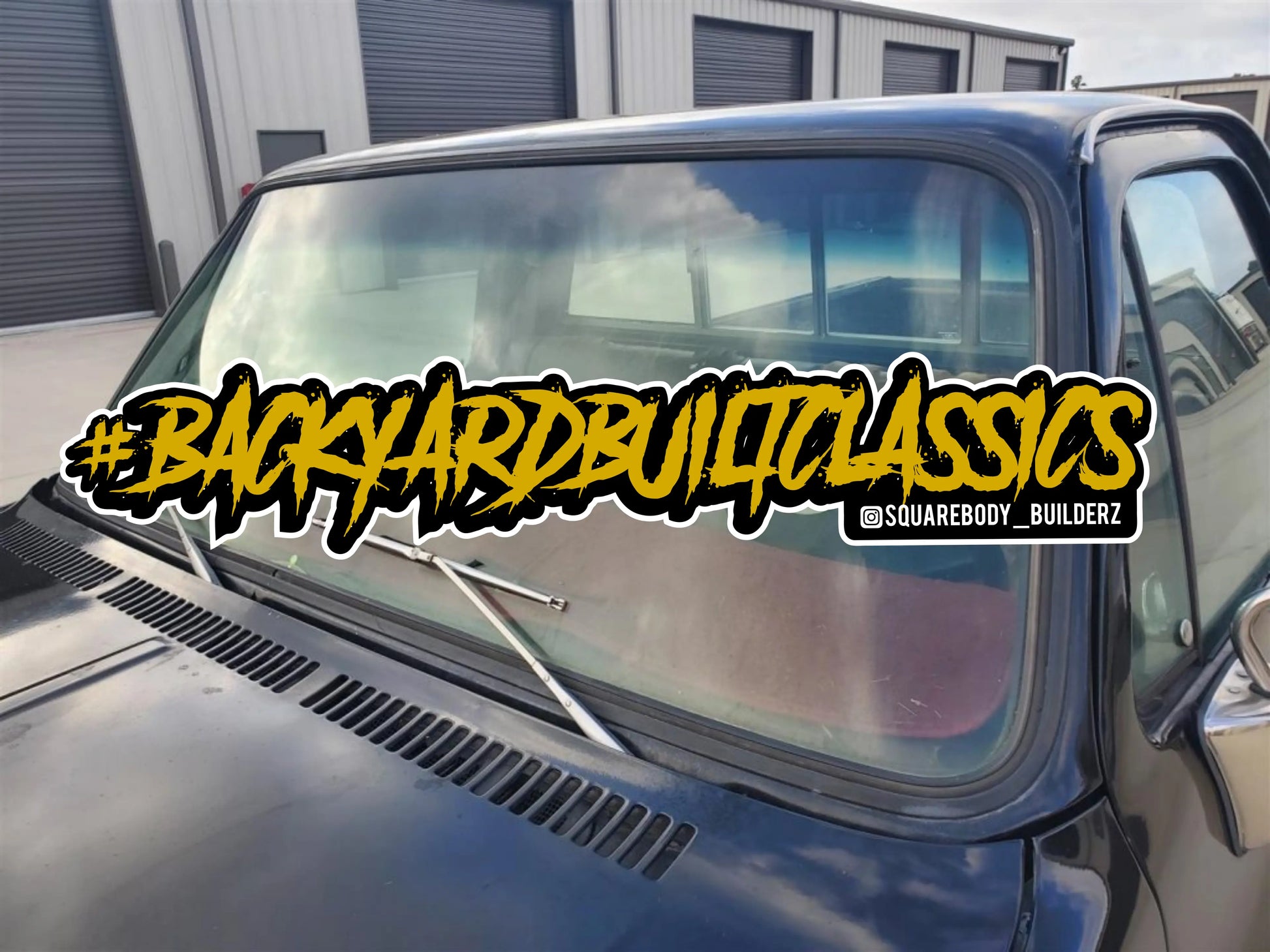 #BackyardBuiltClassics 6" sticker - SQUAREBODY BUILDERZ