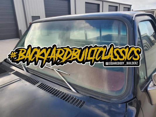 #BackyardBuiltClassics 6" sticker - SQUAREBODY BUILDERZ