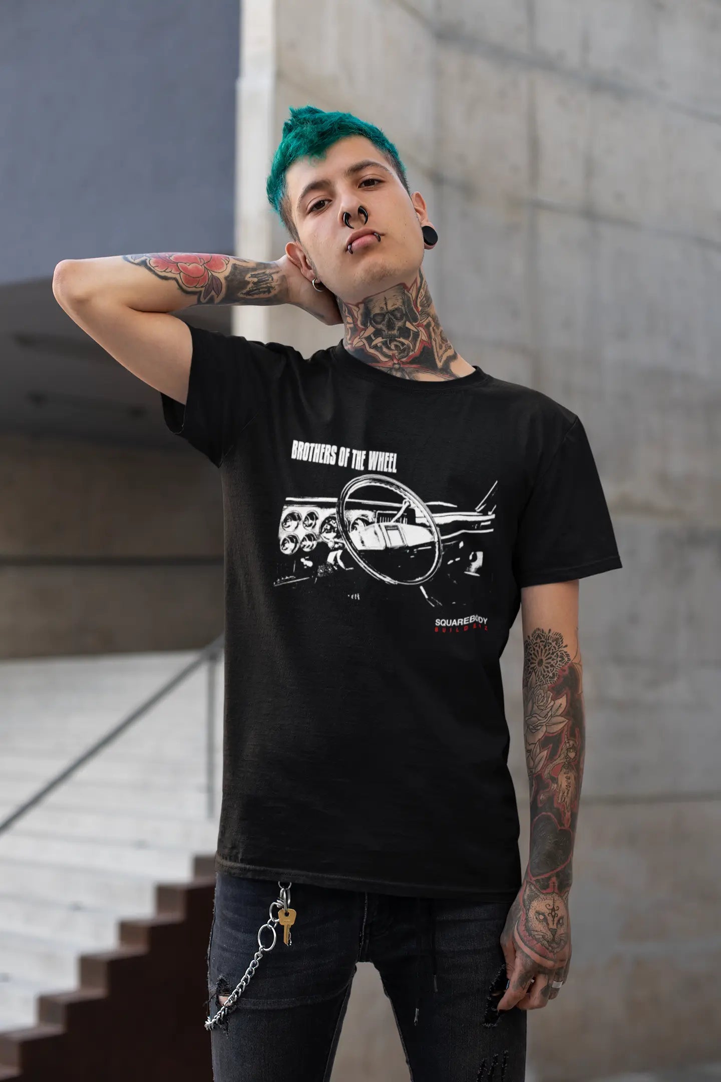 Brothers of the Wheel ( 73-87 c10 dash tee  ) Printify