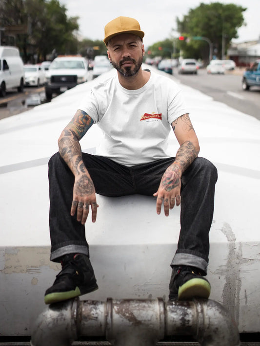 Budweiser Inspired Squarebody Builderz Logo Tee Printify