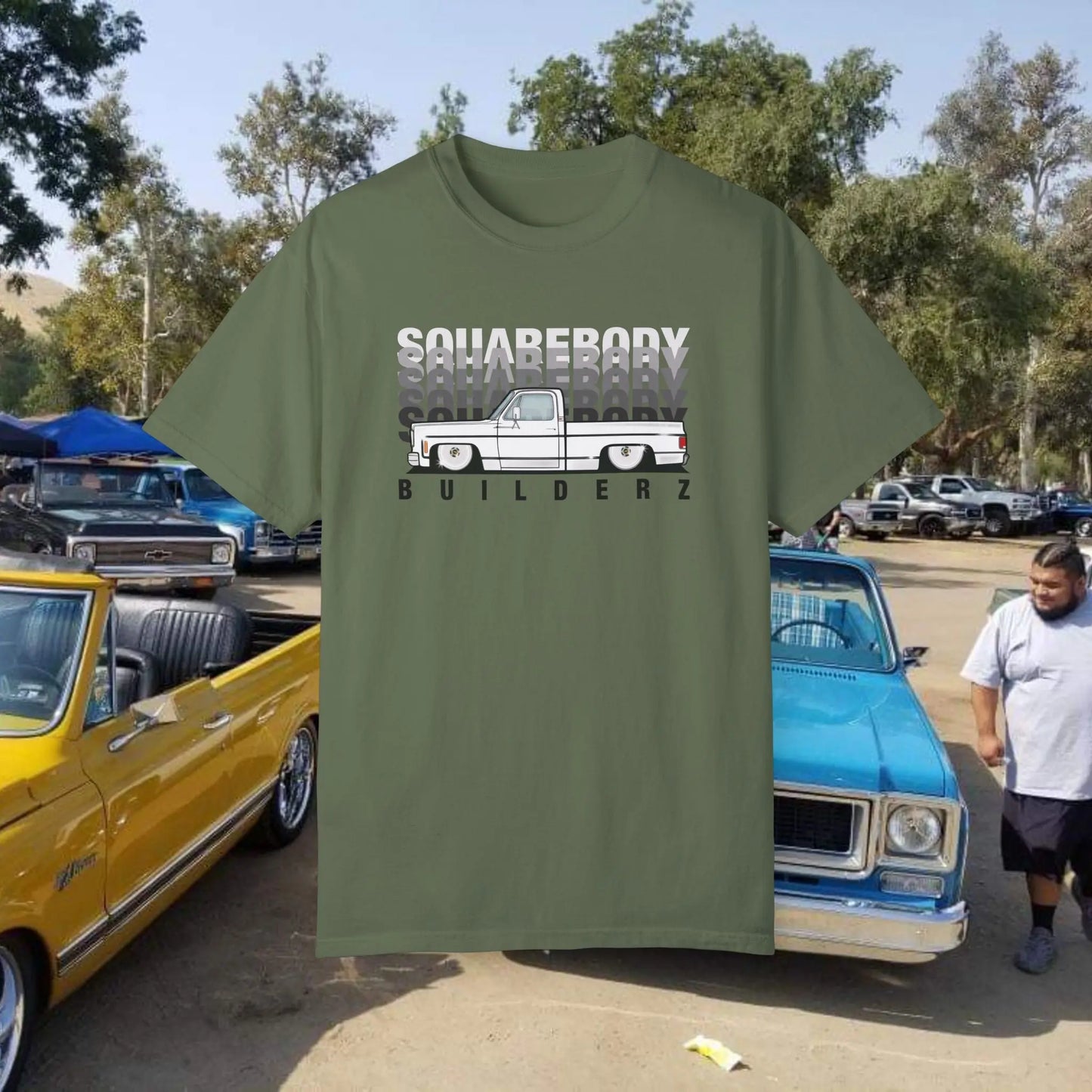C10 Faded series Squarebody Builderz tee Printify