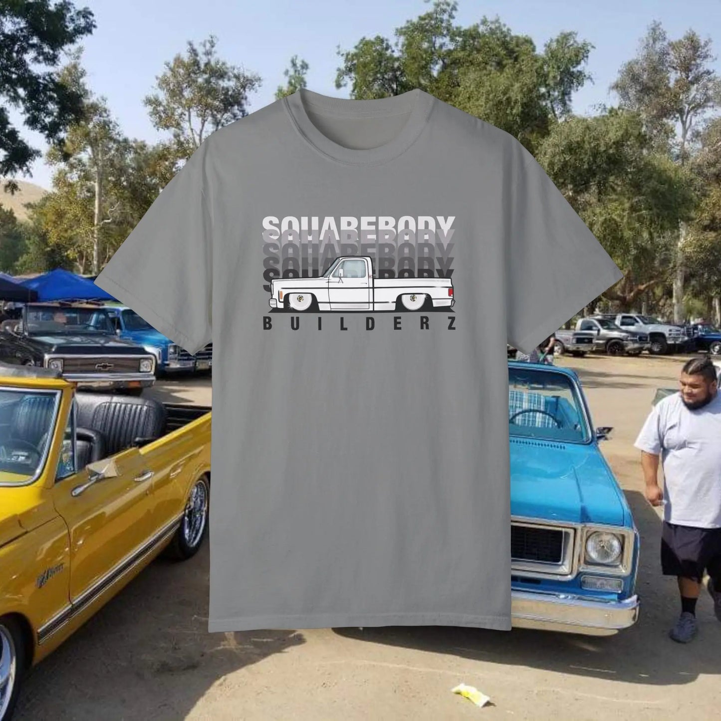 C10 Faded series Squarebody Builderz tee Printify