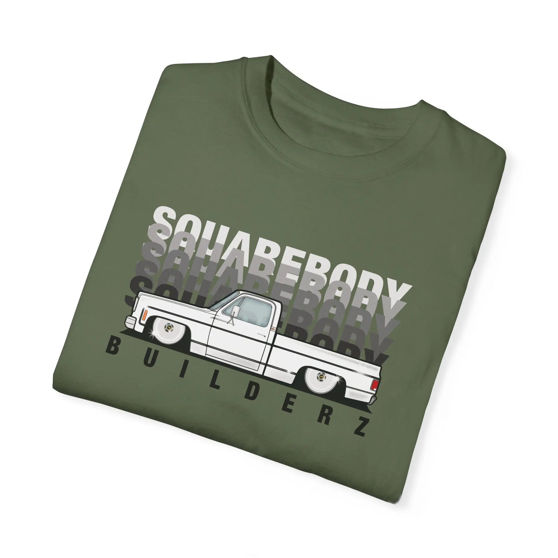 C10 Faded series Squarebody Builderz tee Printify
