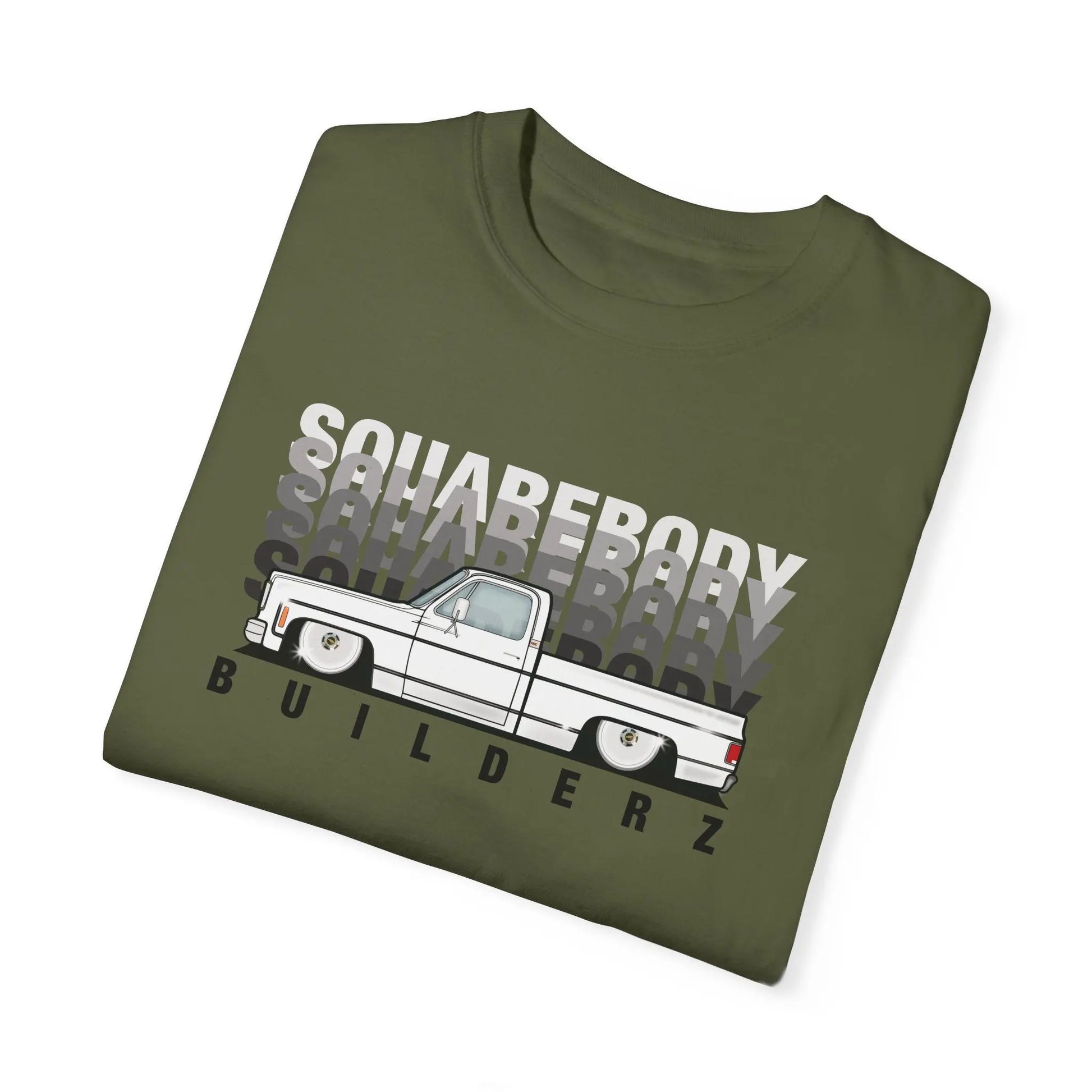 C10 Faded series Squarebody Builderz tee Printify