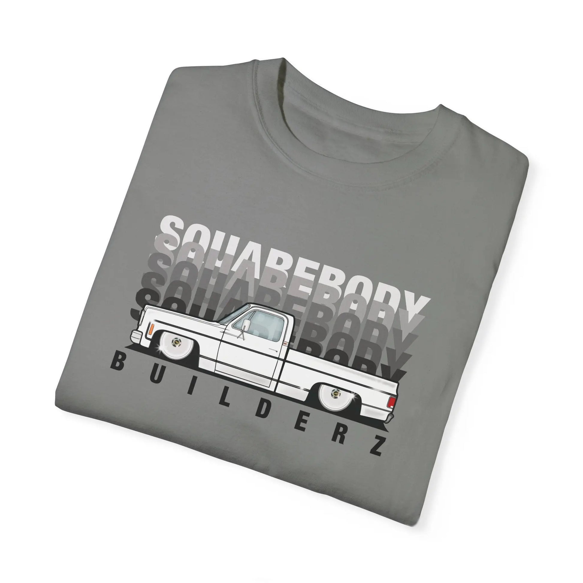 C10 Faded series Squarebody Builderz tee Printify