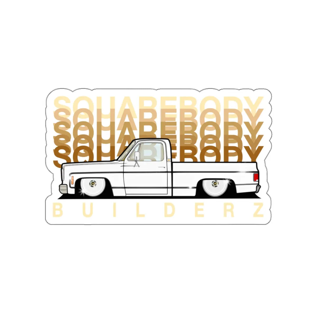 C10 faded series DIE CUT STICKER Printify