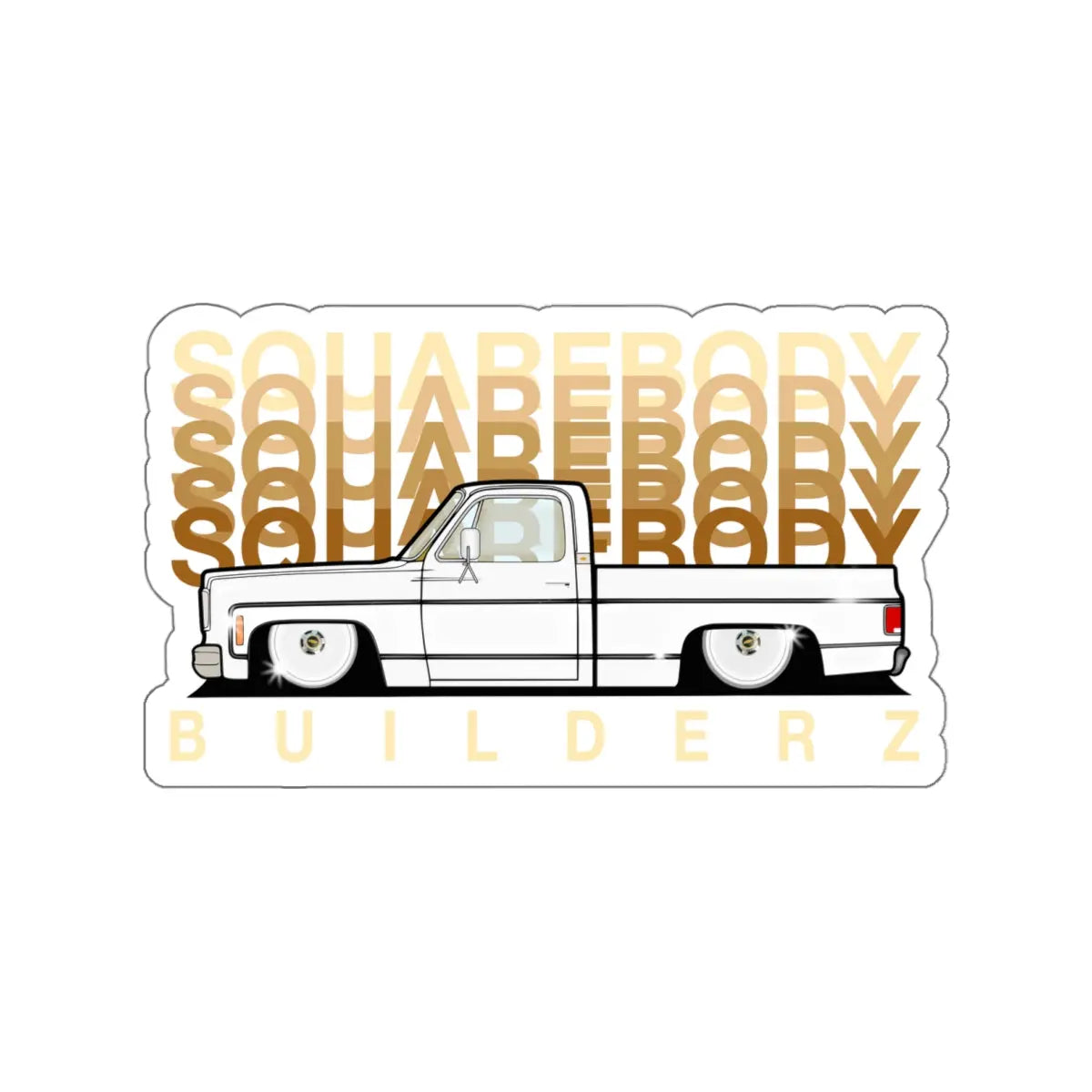 C10 faded series DIE CUT STICKER Printify
