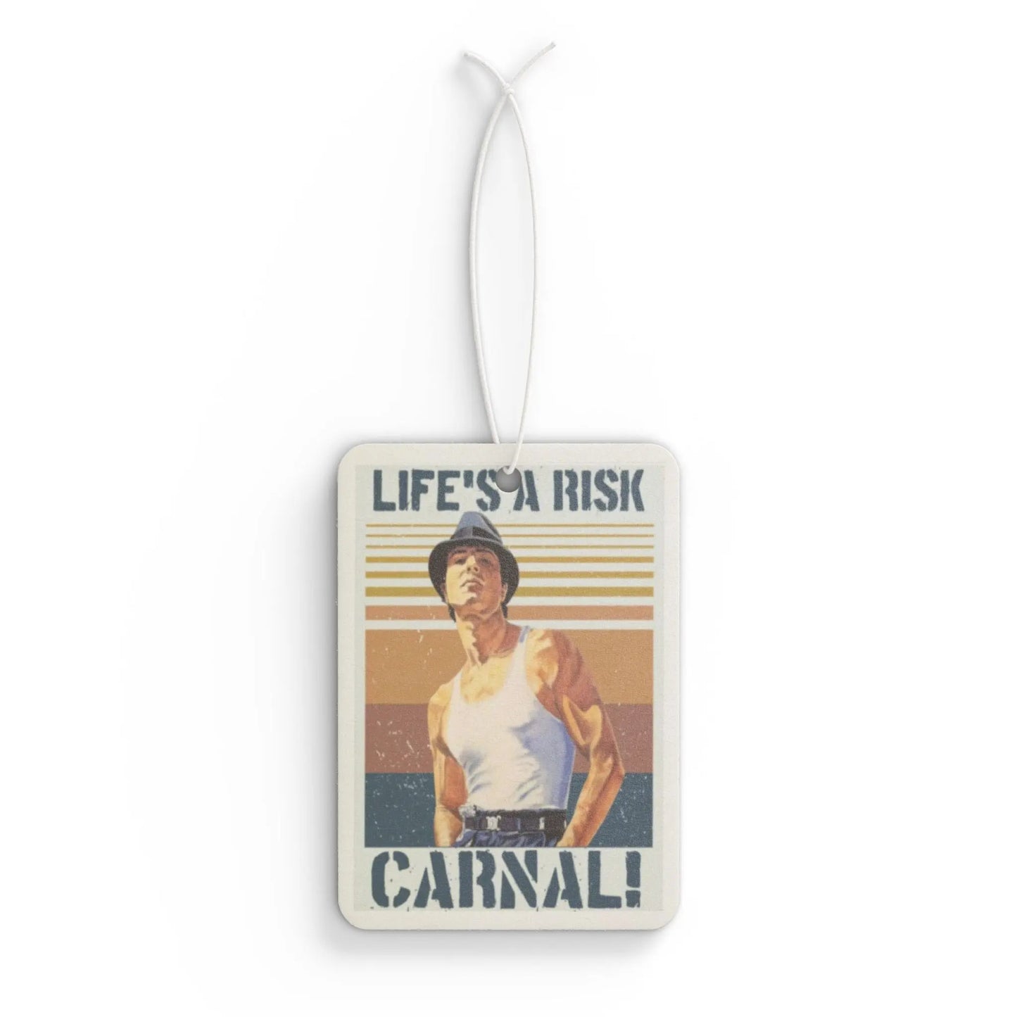 Car Air Freshener — "Life's a Risk - Carnal!" (Blood In, Blood Out Inspired) Printify