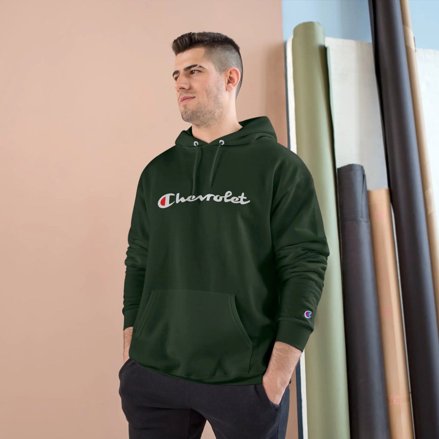 Chevrolet LOGO Champion Hoodie Printify