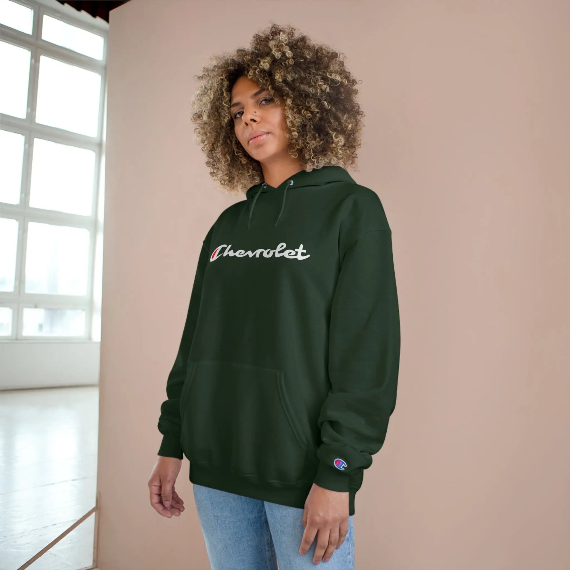 Chevrolet LOGO Champion Hoodie Printify